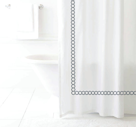 Clean Design Home® Savoy  Cotton Shower Curtain
