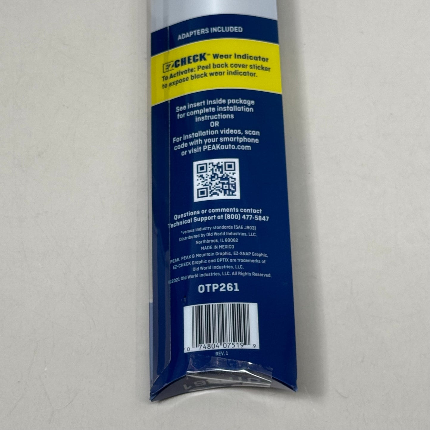 PEAK (2 Pack) Optix Plus Beam Windshield Wiper Blades 26" OTP261 2x Longer Life