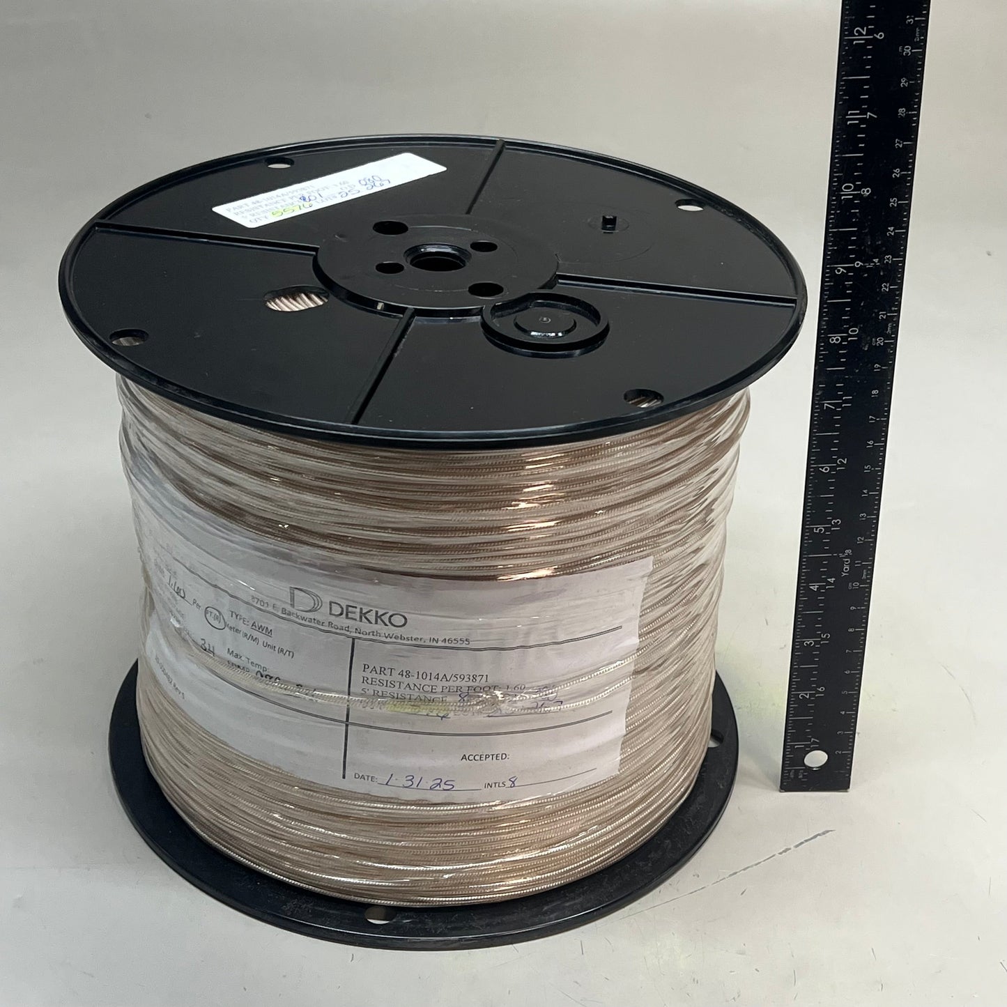 DEKKO Resistance Wire Copper Nickel 34 Conductor Sz 34  98 Cu 2 Ni 48-1014A/593871