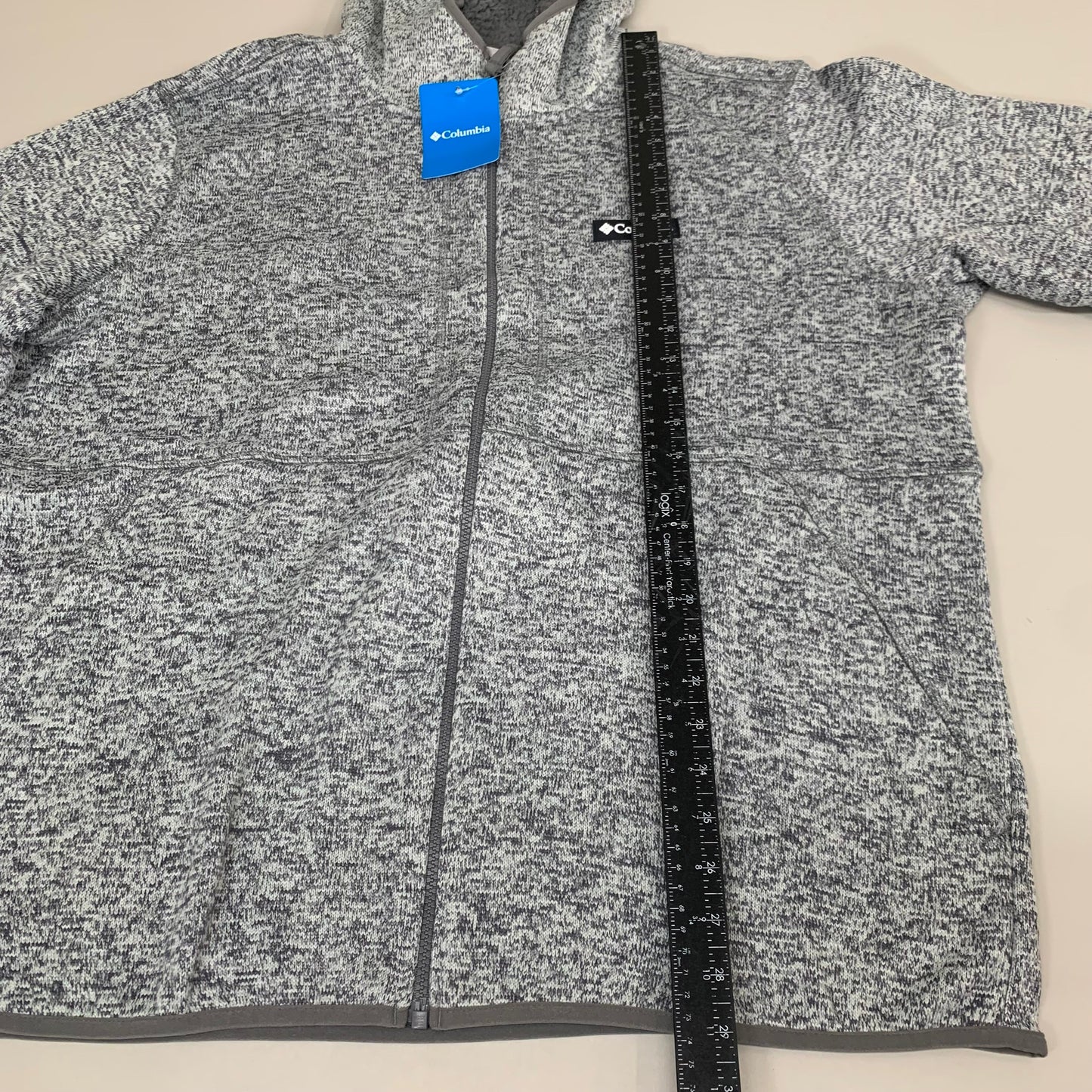 COLUMBIA Sweater Weather Fleece Full Zip Jacket Men's Sz XL Heather Grey