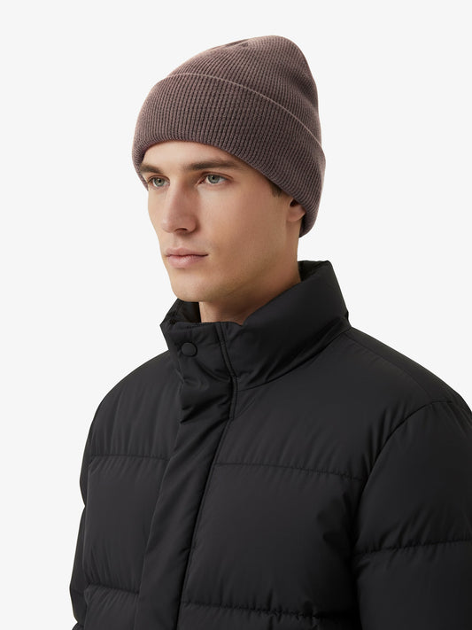 Cashmere Cuff Beanie - Desert Taupe