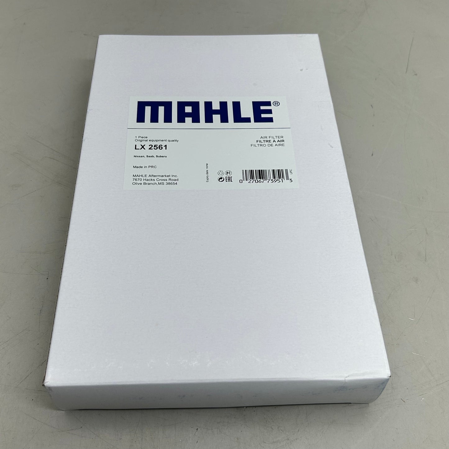 MAHLE Air Filter-Turbo Replacement Part For Nissan LX2561