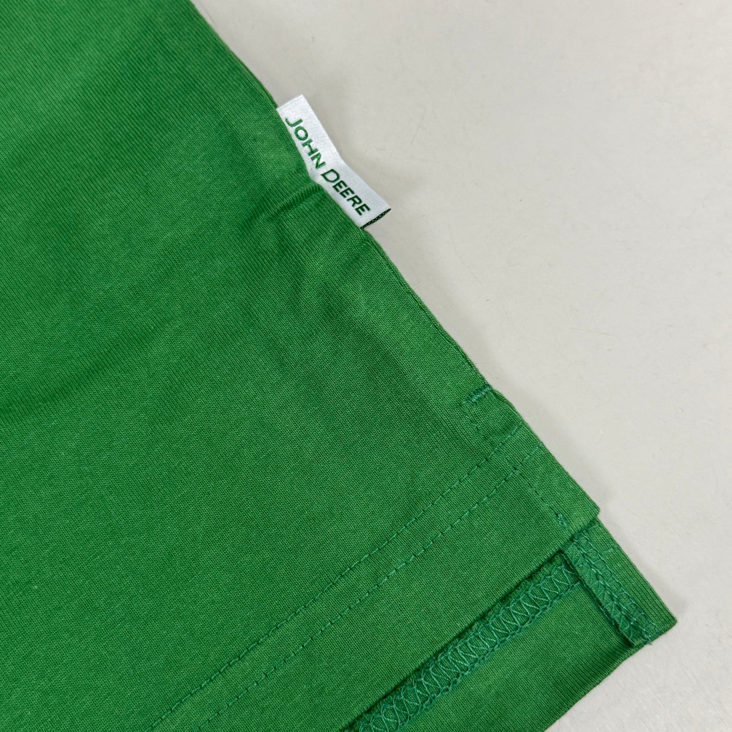 JOHN DEERE Embroidered Logo Short Sleeve Tee Shirt Men's Sz XXL Green 1896842