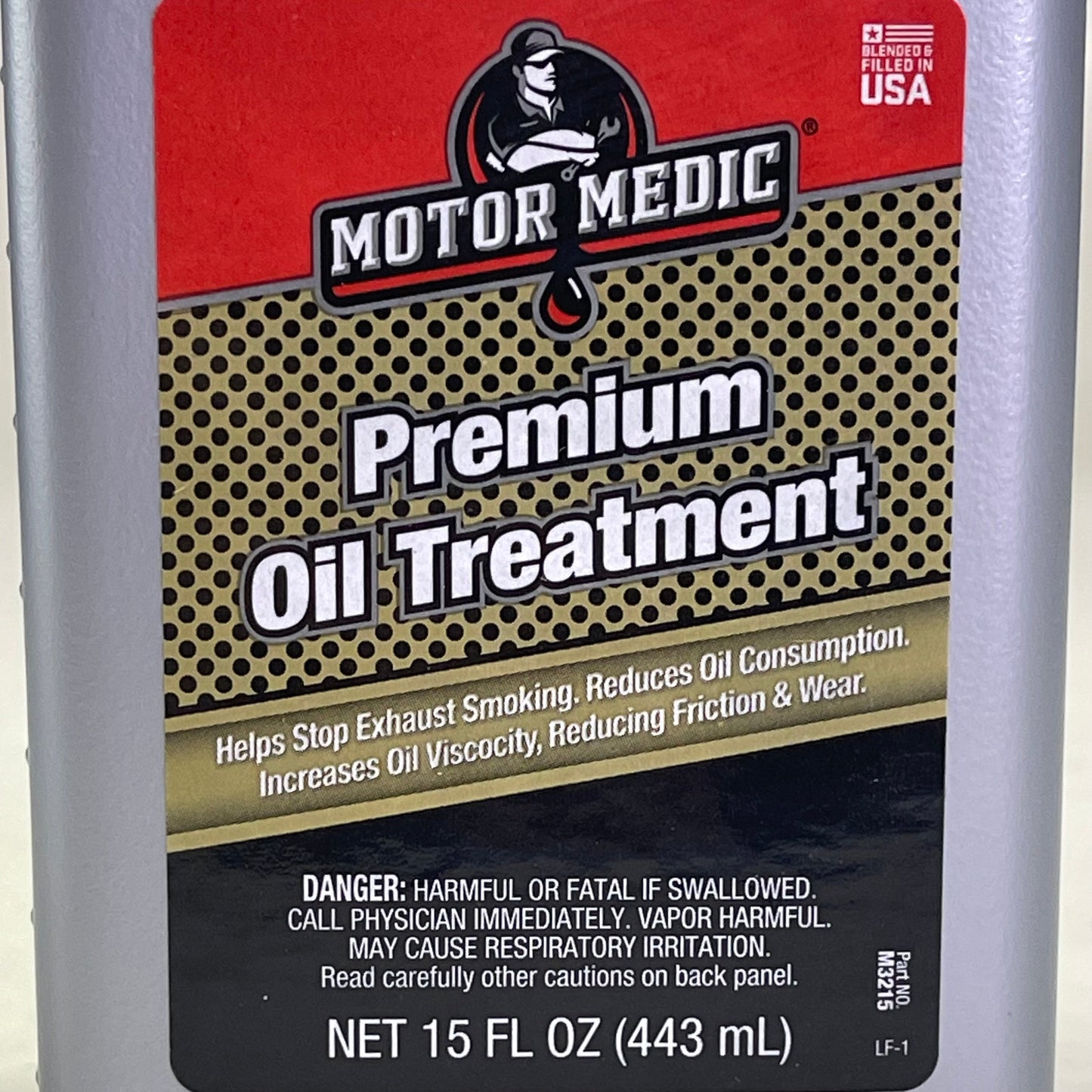 MOTOR MEDIC (12 PACK) Premium Oil Treatment 15 fl oz Grey M3215