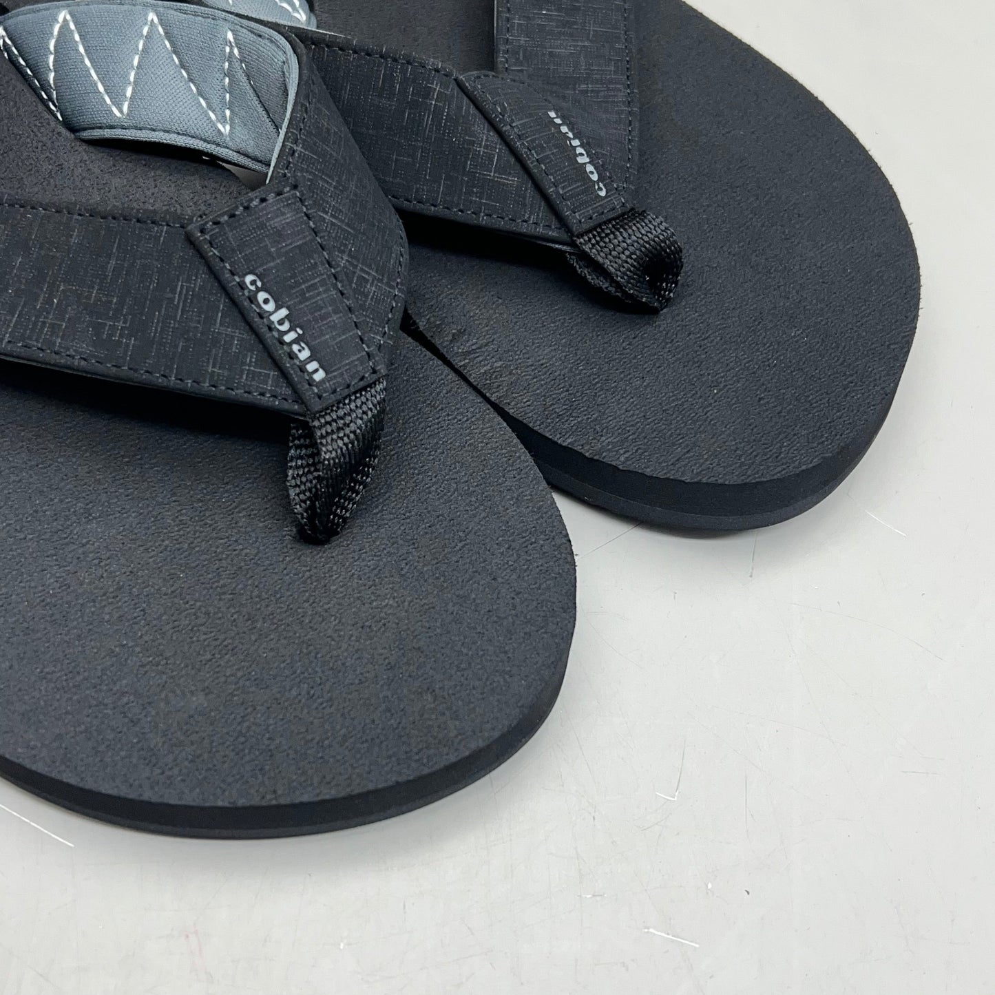 COBIAN Floaters 2 Synthetic Strap Flip Flop Men's Sz 8, EU 40 Black FLT18-001-8