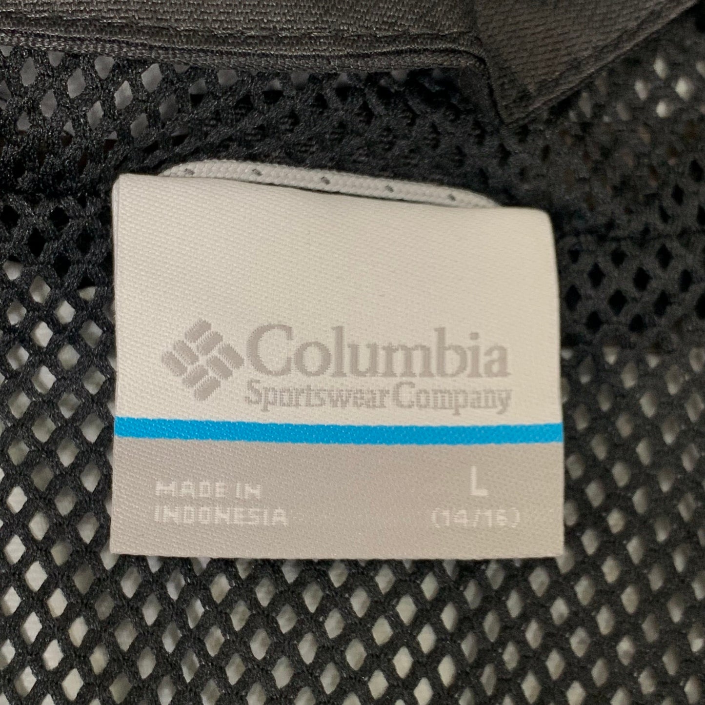 COLUMBIA Reflective Detail Hikebound Jacket Boys Youth Sz L Black SB6647-010