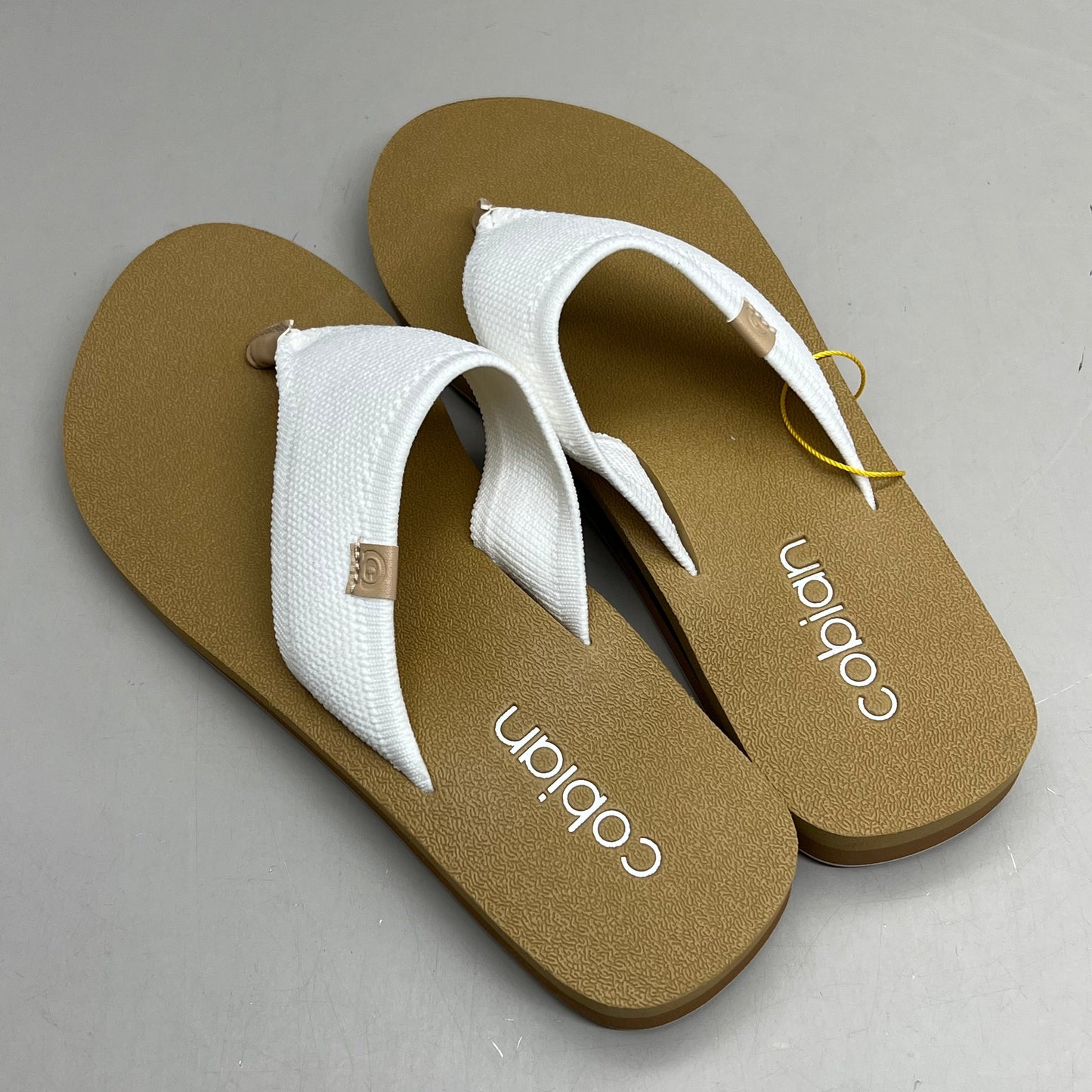 COBIAN Bermuda Bounce Mesh Strap Women's Sz 9 EU 39.5 Cream BEB24-110-9