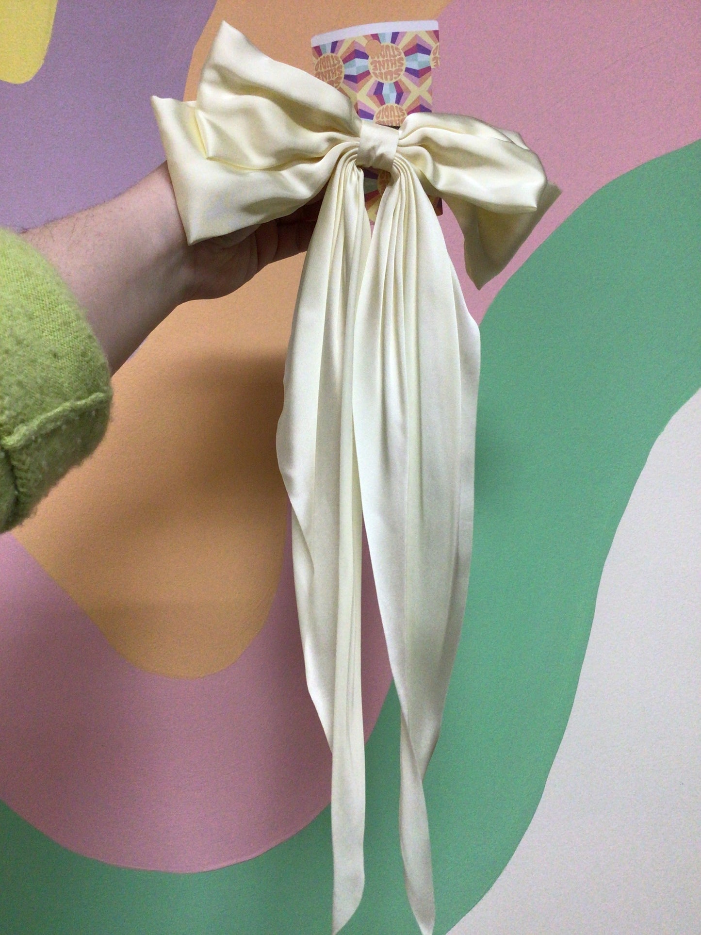Oversized Satin Bow
