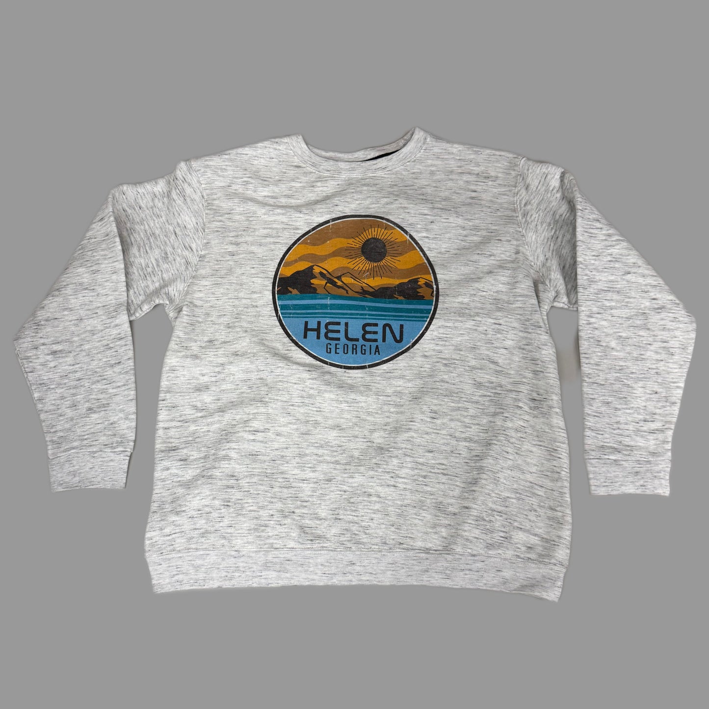 LONEROCK Helen Georgia Crew Sweatshirt Sz 2X-Large Grey/White