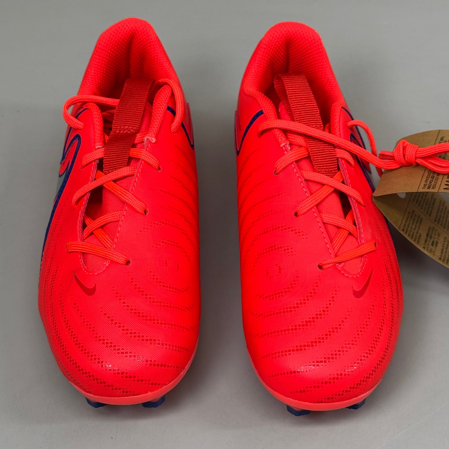 NIKE Kids Shoes Cleat Phantom GX II Academy X Haaland FG/MG Sz 2y Bright Crimson As-is