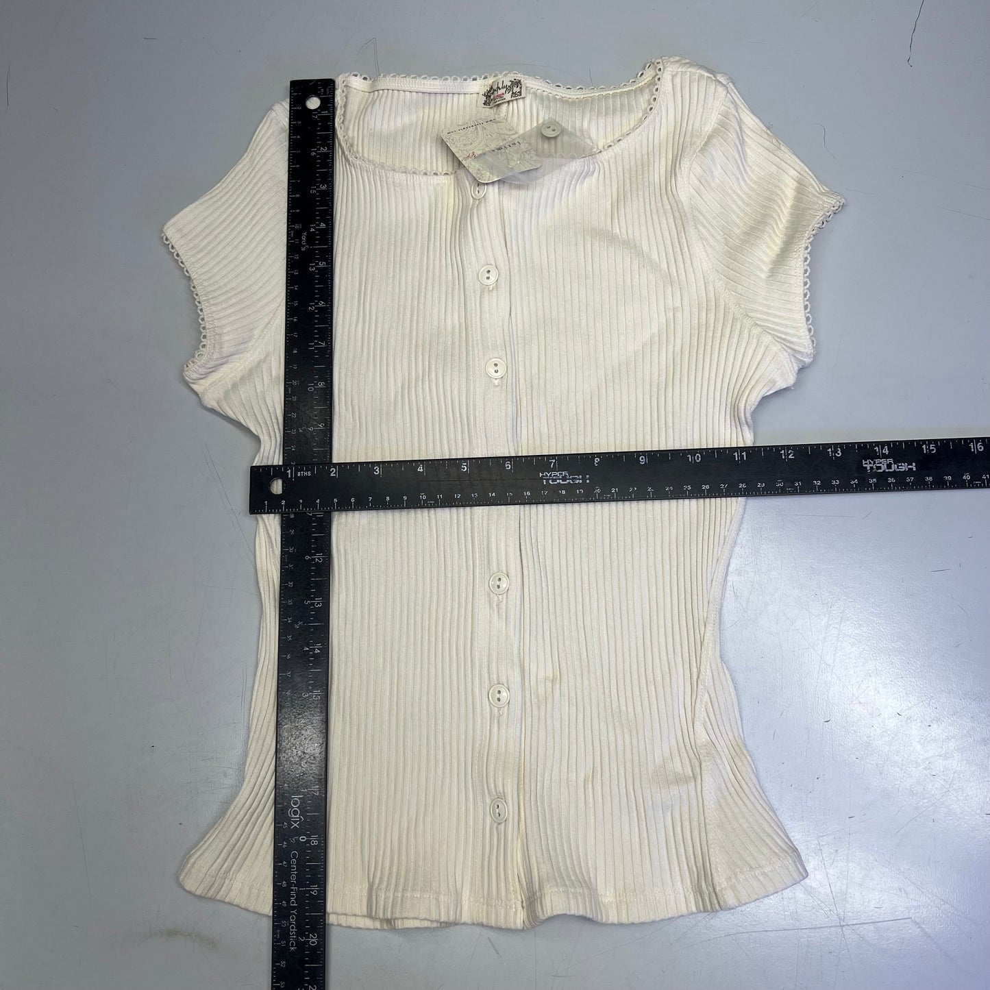 FREE PEOPLE Ribbed Cap Sleeve Most Wanted Cardi Women's Sz XS Ivory 92736032