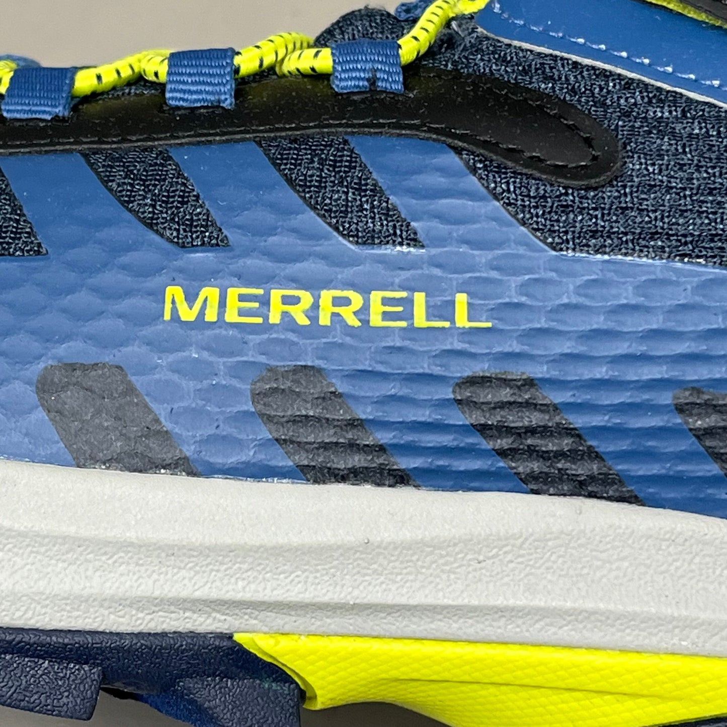 MERRELL Moab Speed 2 Mid Waterproof Hiking Boots Kids Sz 07 M Navy Blue (As-is)