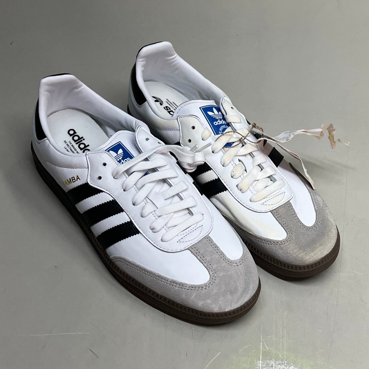ZA@ ADIDAS Samba OG Sneaker Regular Fit Men's Sz 7 Black/White/Grey B75806 (As-is)