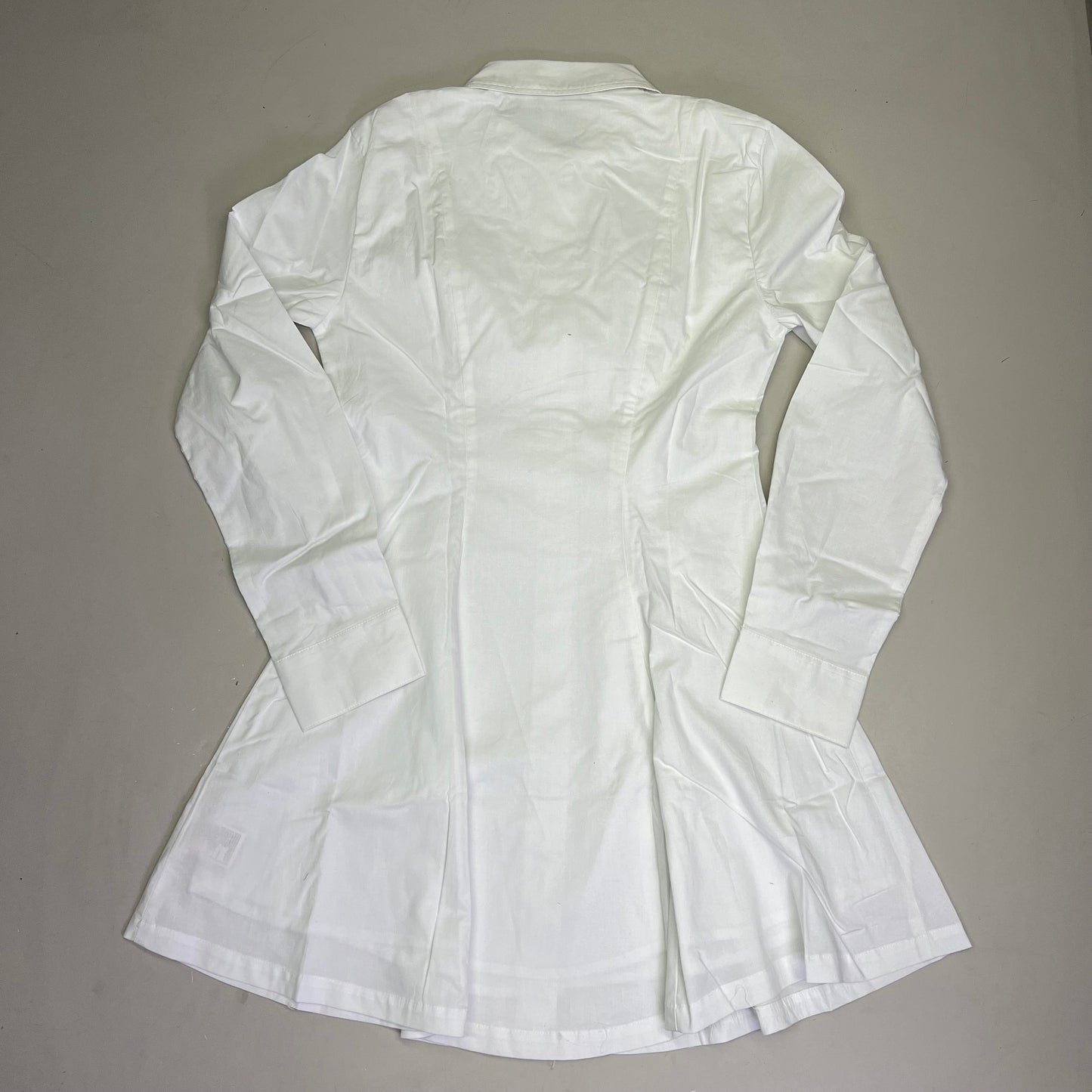 STEVE MADDEN Fit & Flare Shirt Dress Long Sleeve Button Cuff Women's Sz XL Cloud