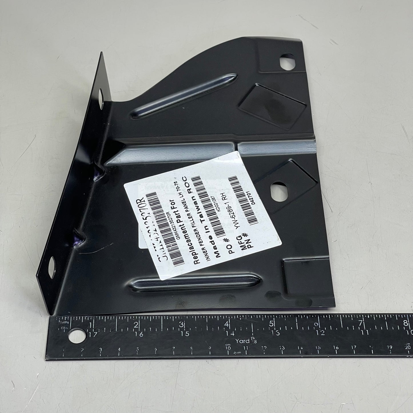 GOODMARK Inner Fender/Radiator Support Baffle For PONTIAC Firebird 1970-1976 Black GMK432135270R