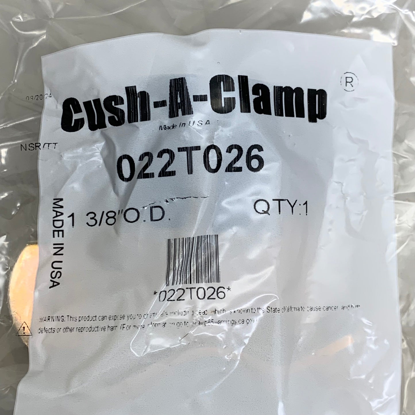ZSI (20 Pack) Cush-A-Clamp Insulation Strut Mount Clamp 1-3/8" OD Galv 022T026