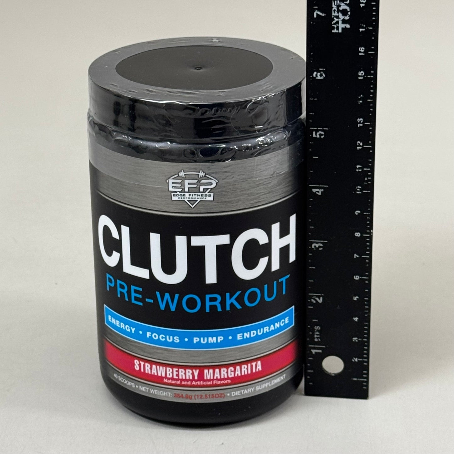 EDGE FITNESS Clutch Pre-Workout Energy in Strawberry Margarita Flavor 10/26