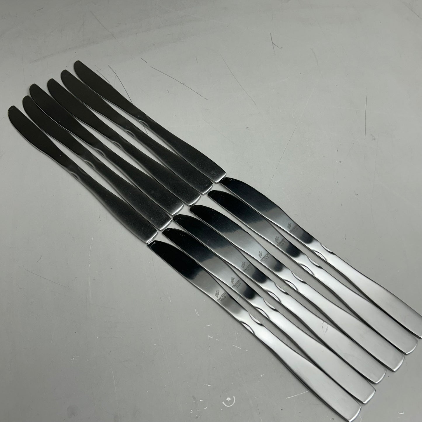 ABC (12 Pack) Stainless Steel Back Bay Stamped Dinner Knife 8.5" BBY-08 (New Other- Distressed Packaging)
