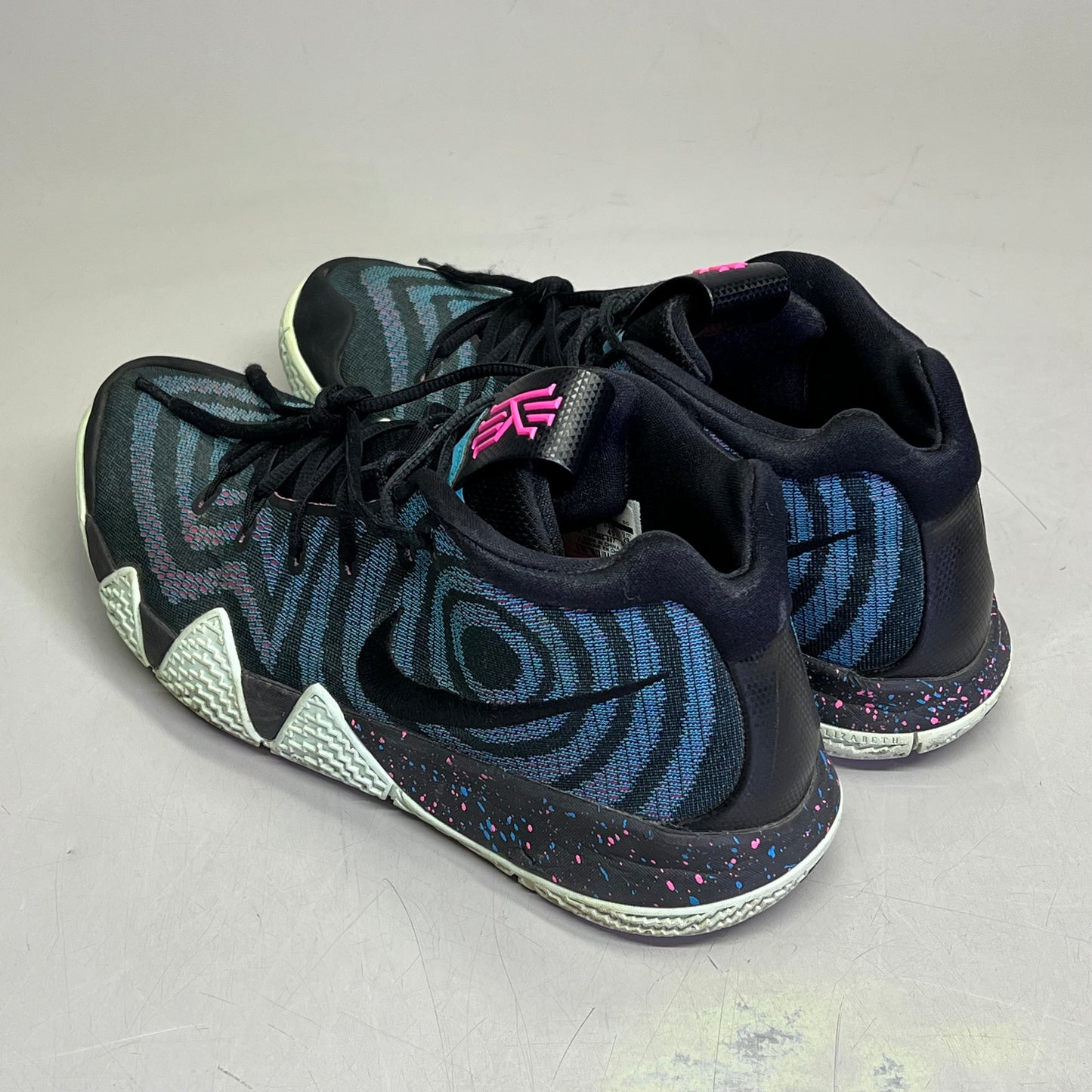 NIKE Kyrie 4 Decades Pack 80s Sneaker Men's Sz 11 Black/Blue/Purple (Pre-Owned)