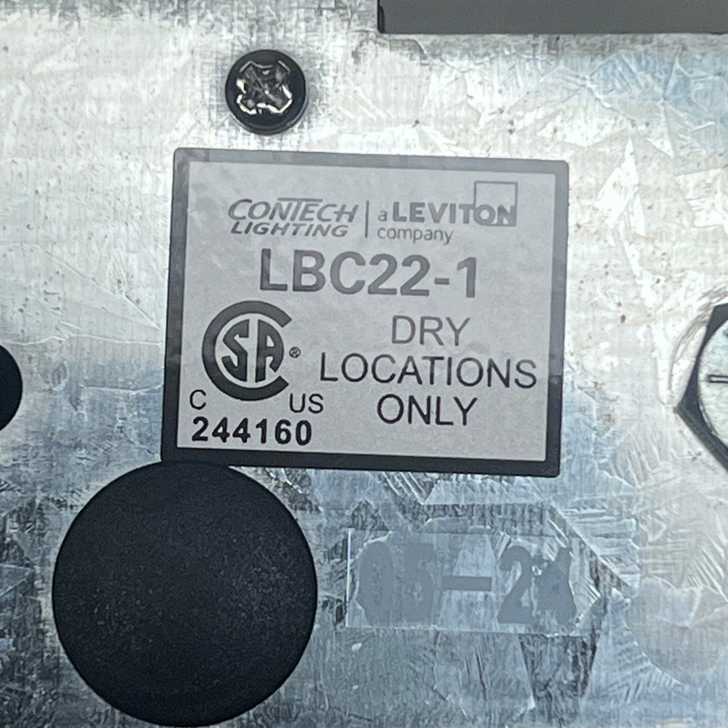 CONTECH Leviton Lux Beam Connector Track System Black Finish LBC22-1-B