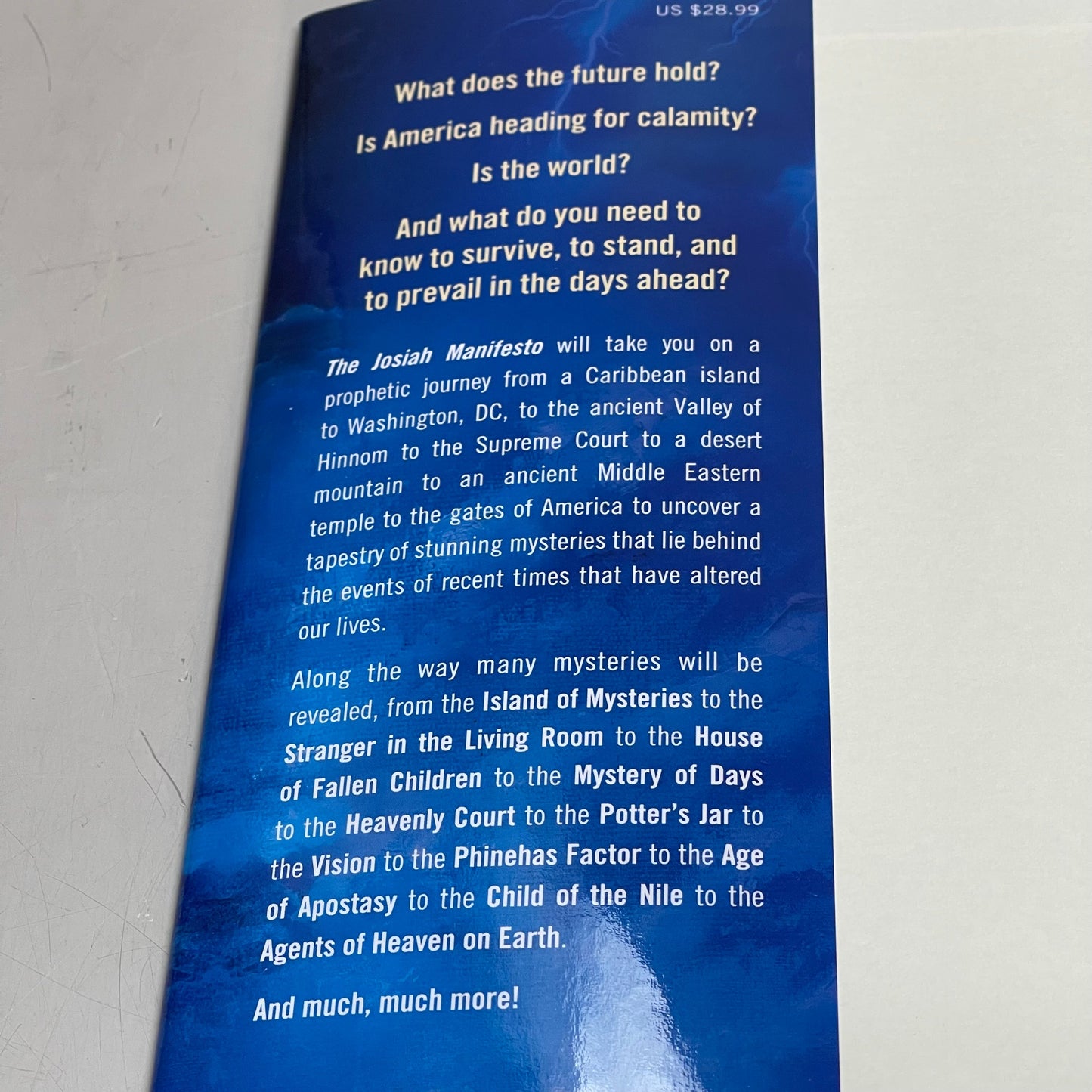 THE JOSIAH MANIFESTO The Ancient Mystery & Guide For The End Times 52899