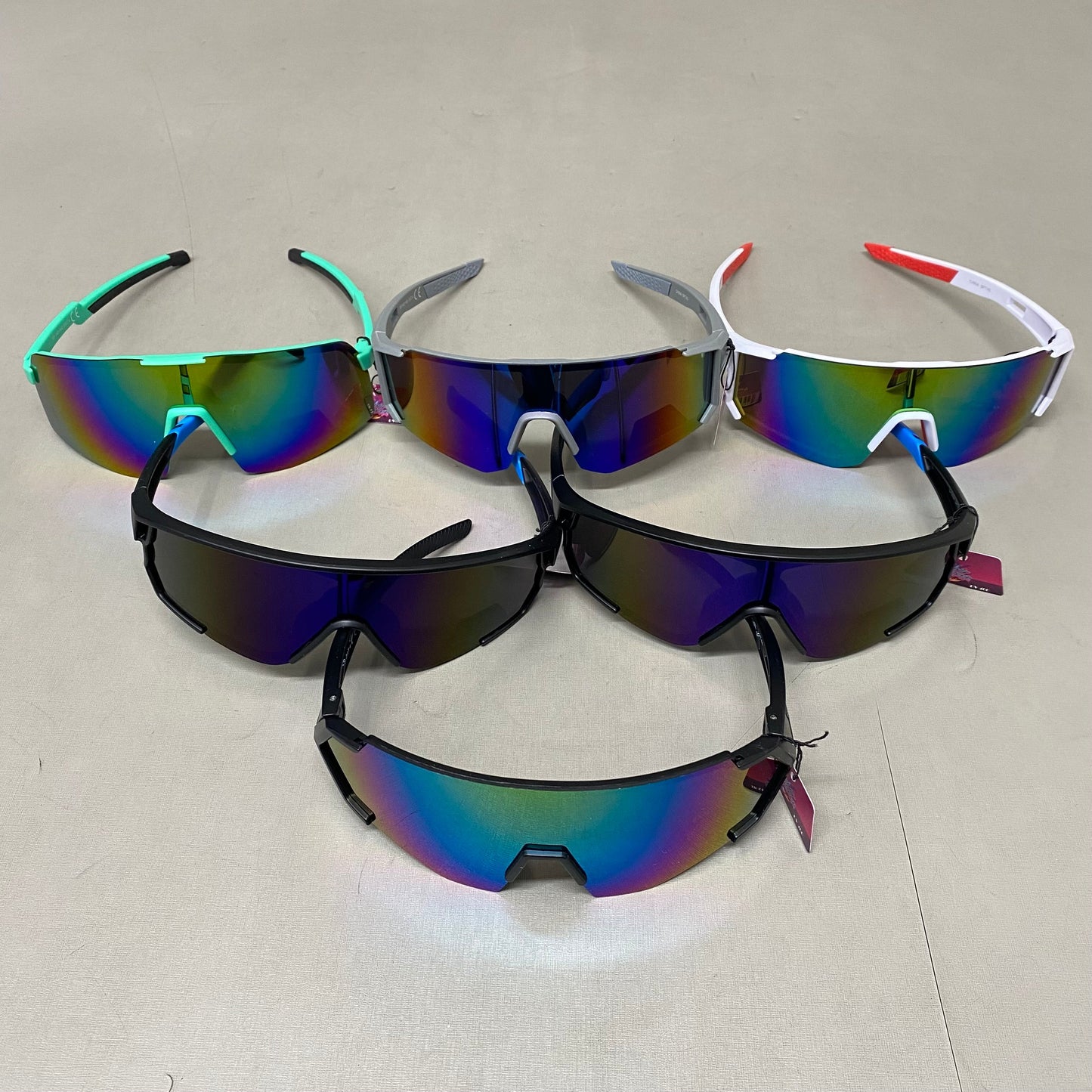 KING STRIKER (6 Pack) Assorted Polarized Sunglasses Shatterproof Polycarbonate Men's Assorted (Copy)