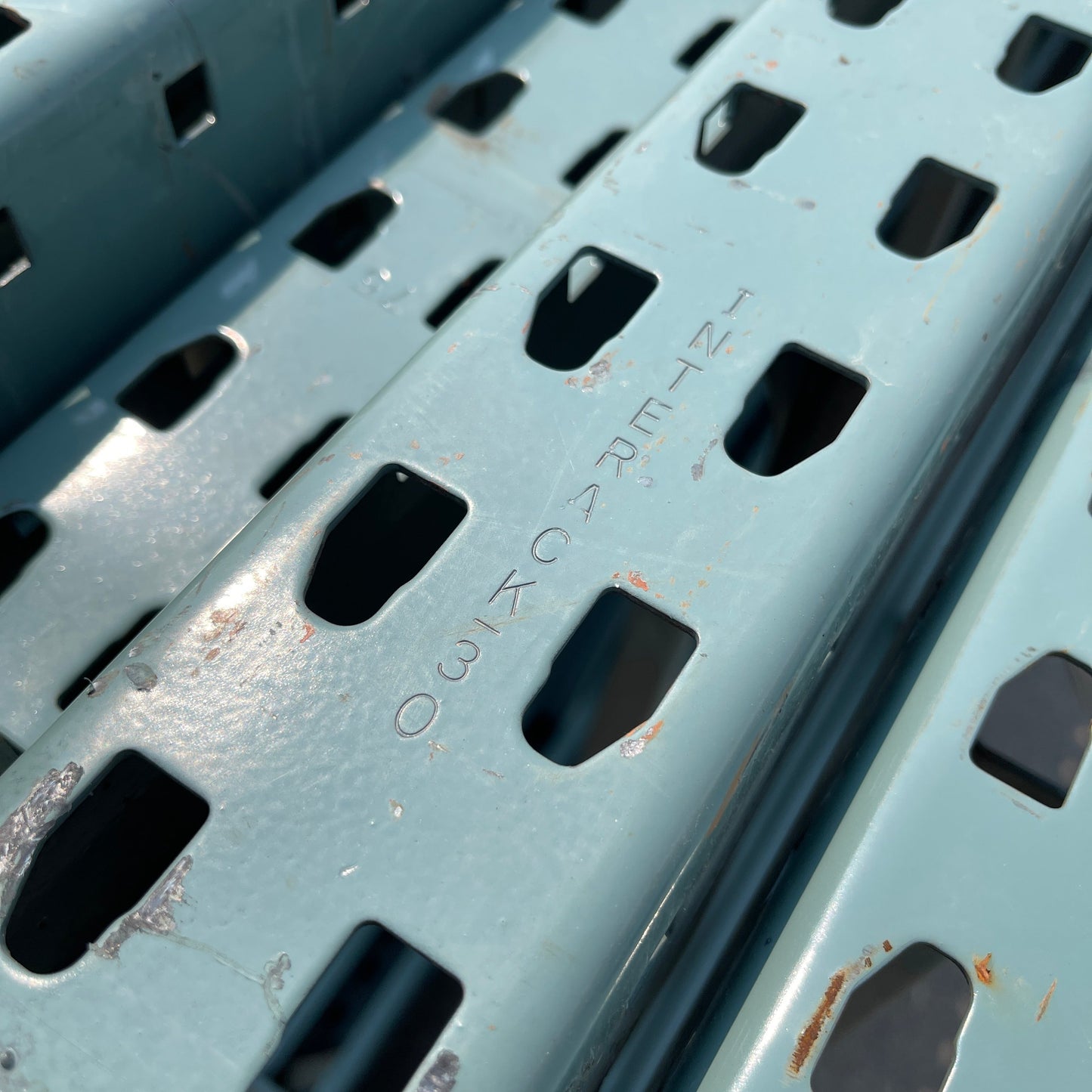INTERACK Pallet Rack Upright Teardrop Style (Round & Angular) (16ft) 192”H x 42”D (Pre-Owned)