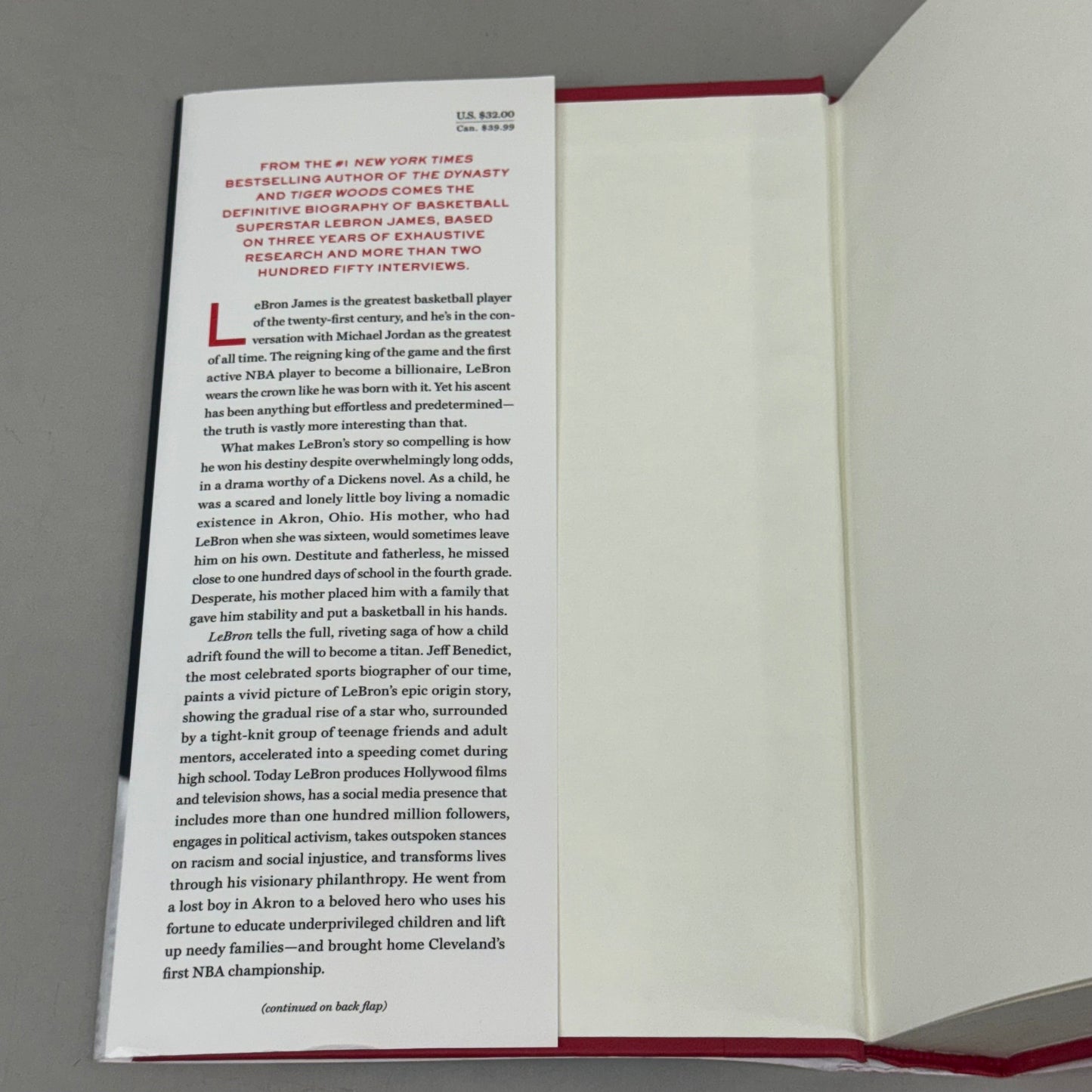 AVID READER PRESS Jeff Benedict; Lebron 576 Pages