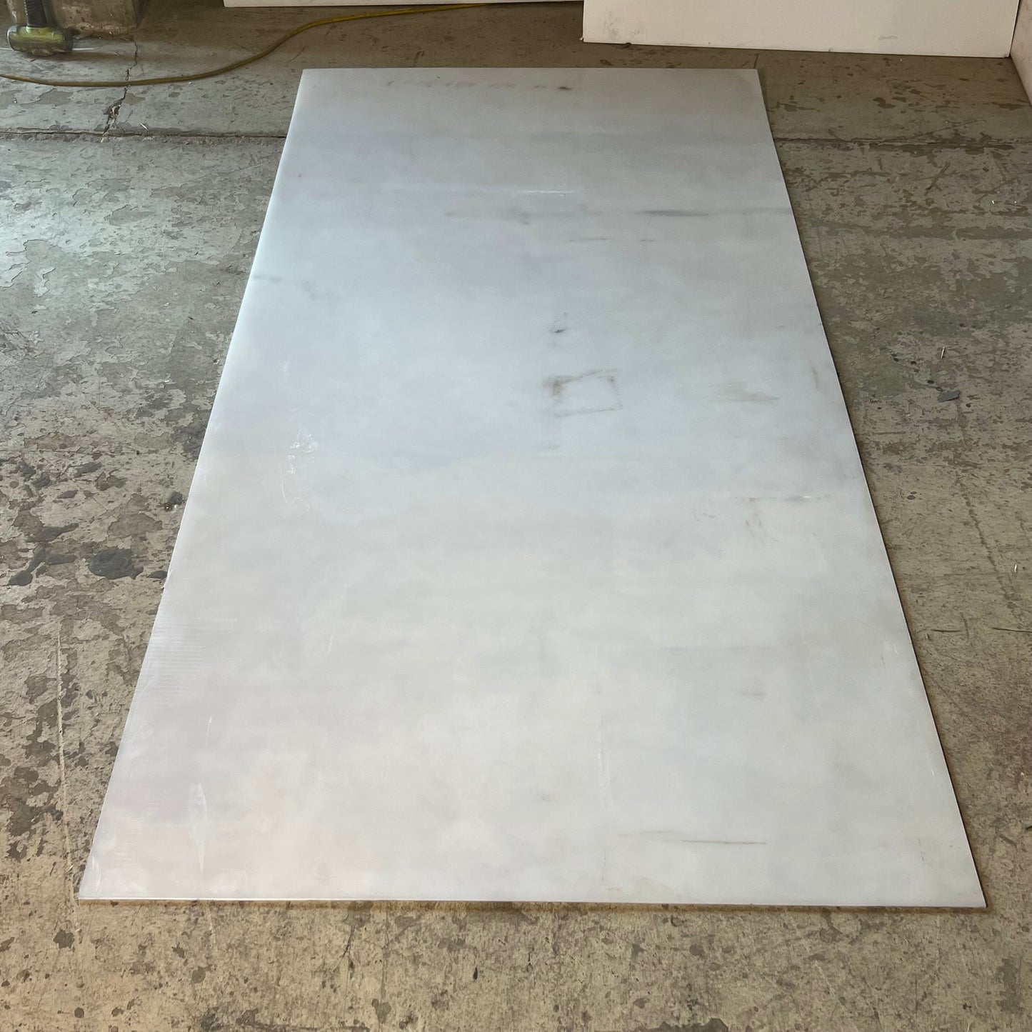 Plastic Polycarbonate Sheet Sz 96" L x 49" W x 3/16" Thick, White