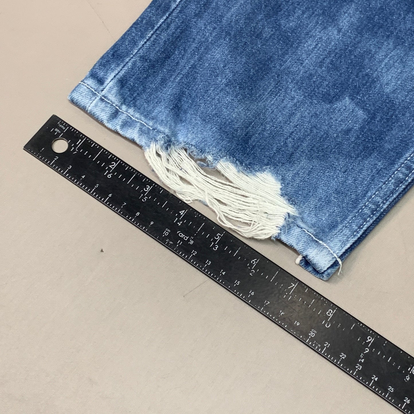 ETICA Tyler Vintage Straight Crop Jeans 100% Cotton Shipwreck Size 24 EW178114A