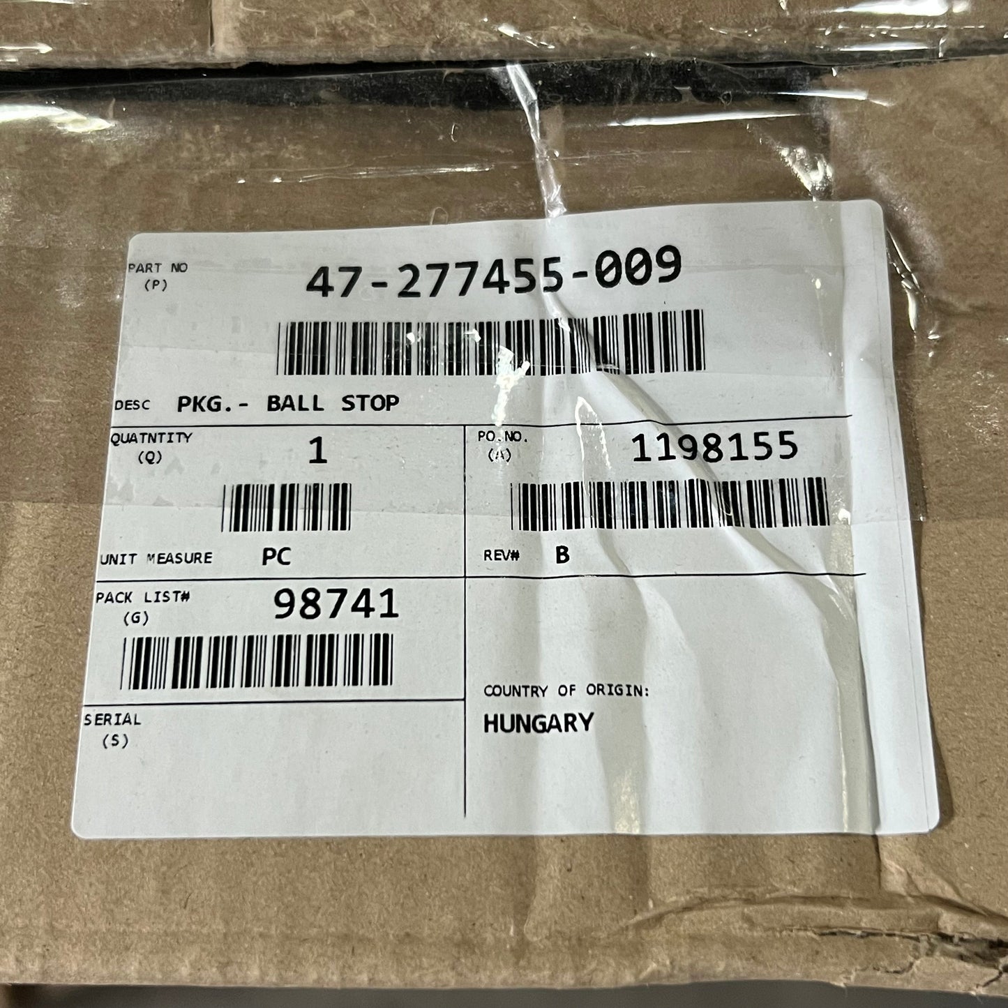 ROUND ONE SOUTHRIDGE (2 boxes/10 Pcs) Tension Rod Assy Sz 44”-53”L