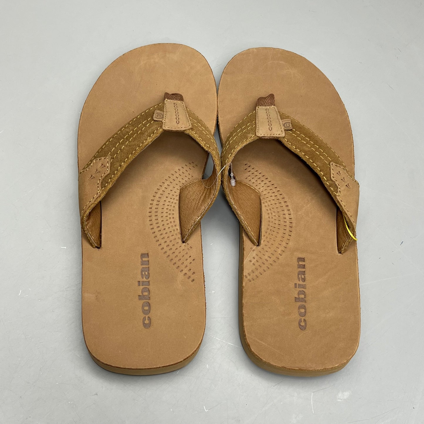 COBIAN Lazo Premium Leather Sandals Men's Sz 13 EU 46 Tan LZO-24-230-13