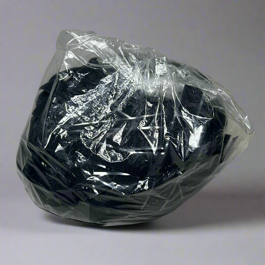 EASTEX (250 Pcs) PSA Loop and Hook Adhesive Sz 1" W X 6.75" L Black 17409