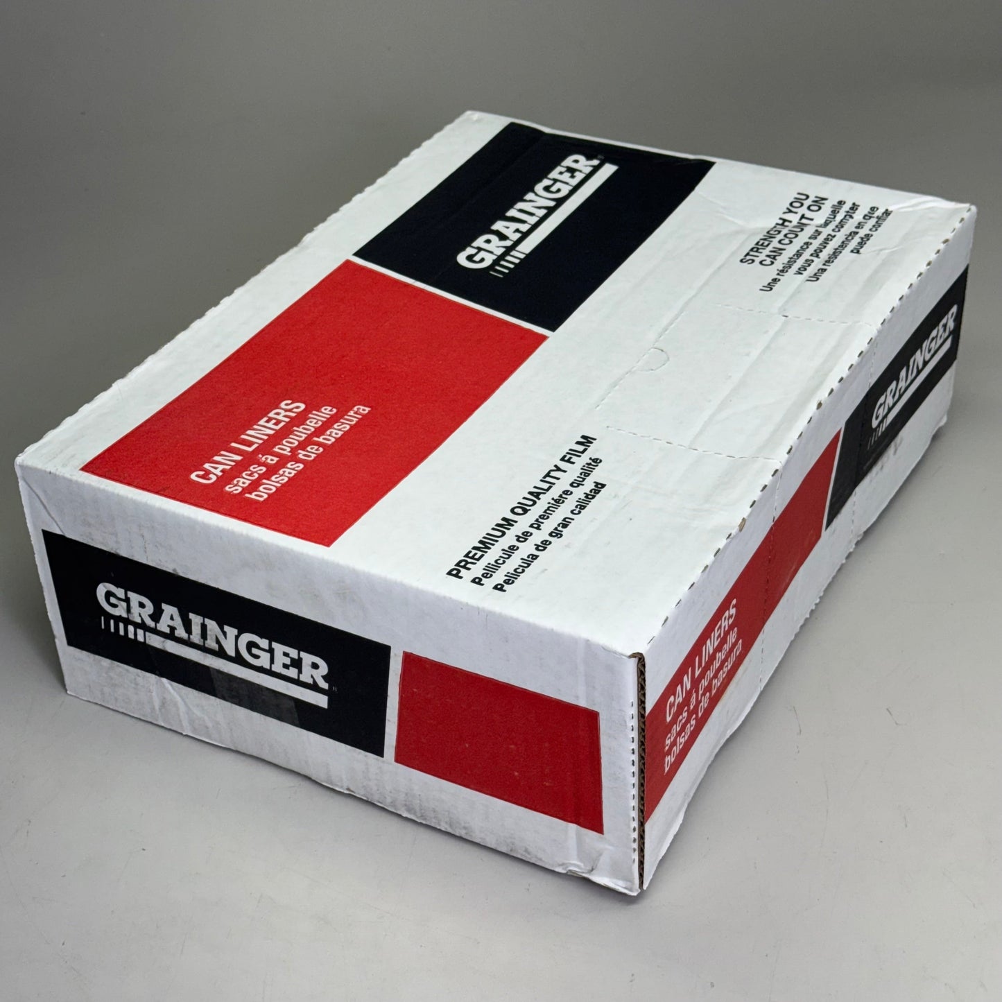GRAINGER (10 Rolls of 15 Bags) Trash Bags Capacity 227L Sz 38” x 60” 4CU29