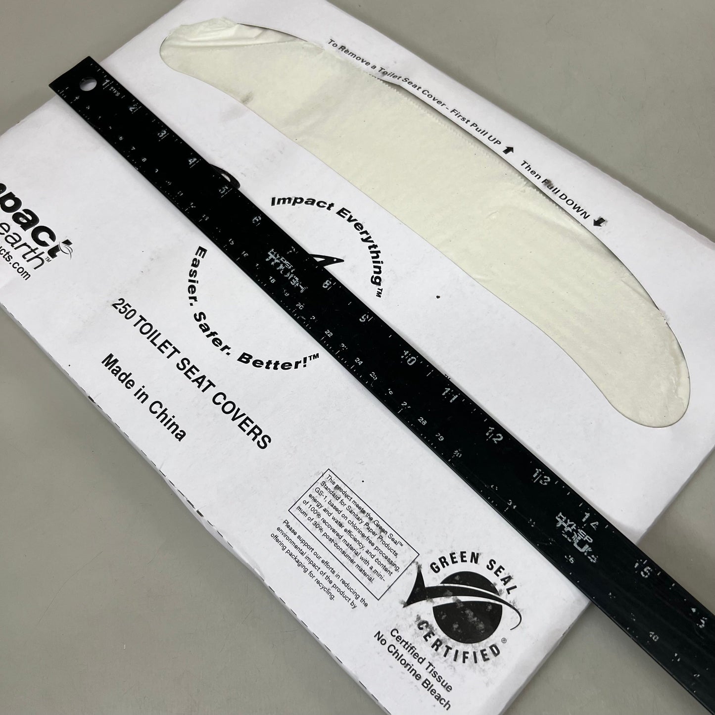 IMPACT EARTH (10 Pack) Toilet Seat Cover 250 toilet seat covers White 25121973