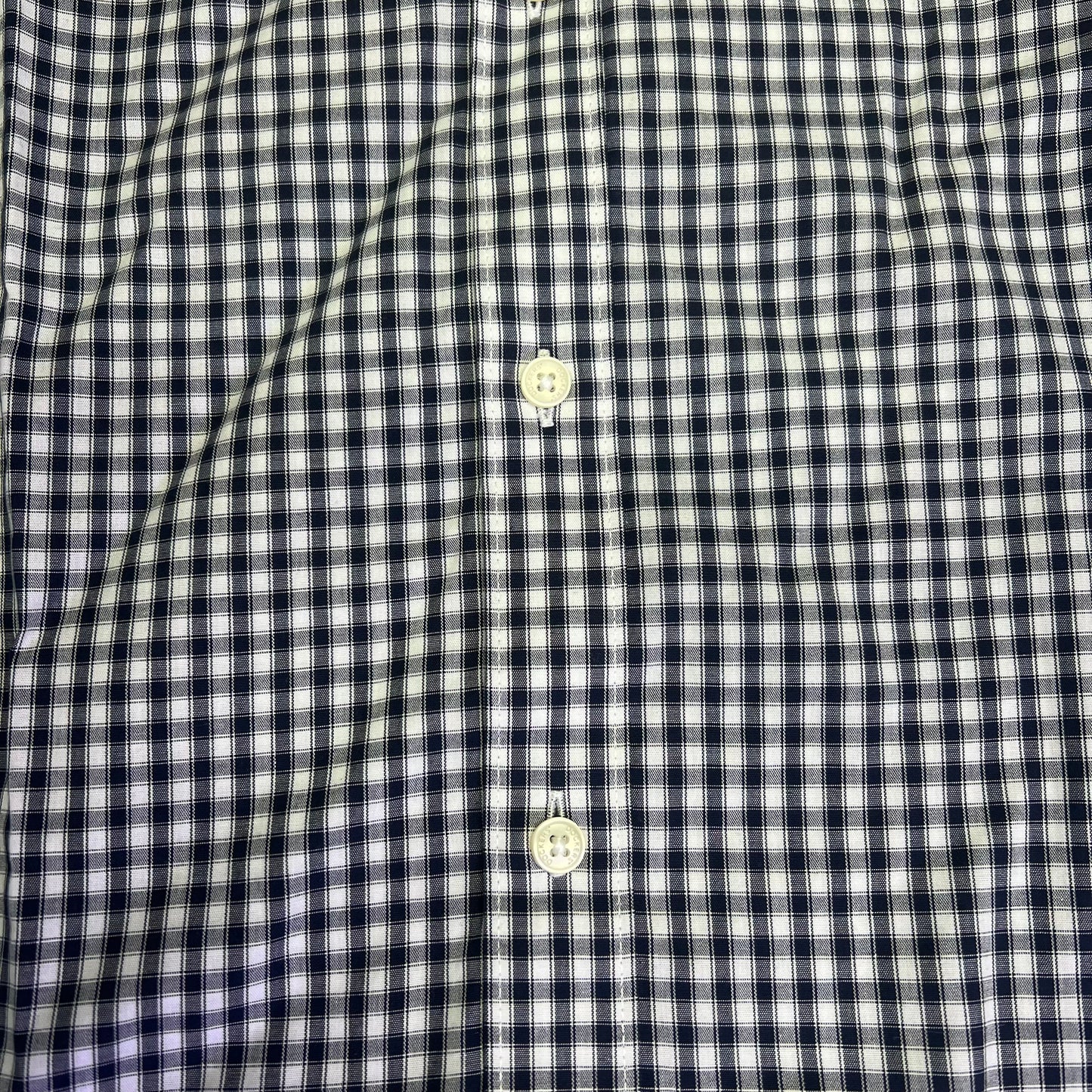 DOCKERS Signature Stain Defender Button Up Shirt Men's Sz XL Navy Blue A42520010
