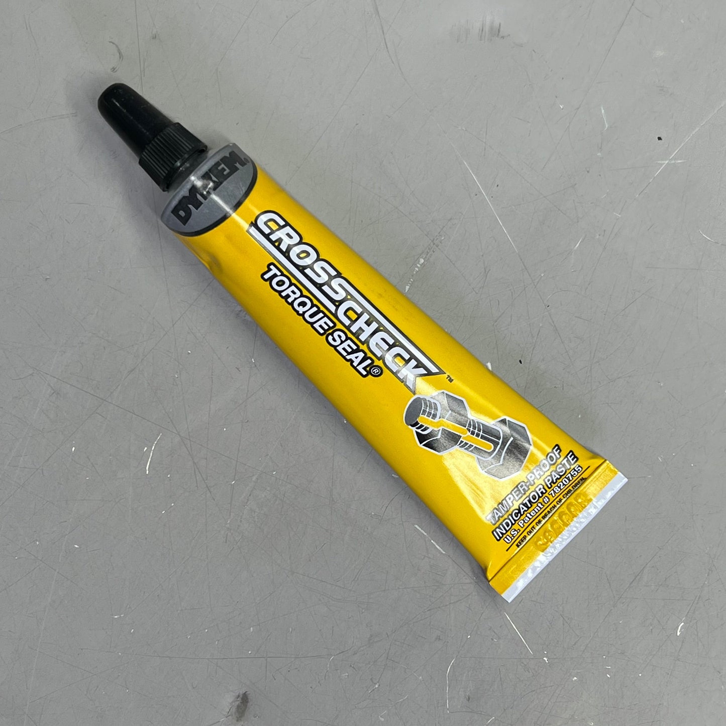 ZA@ DYKEM (3 PACK) Cross Check Torque Seal Tamper Proof 1 Oz Yellow 83317