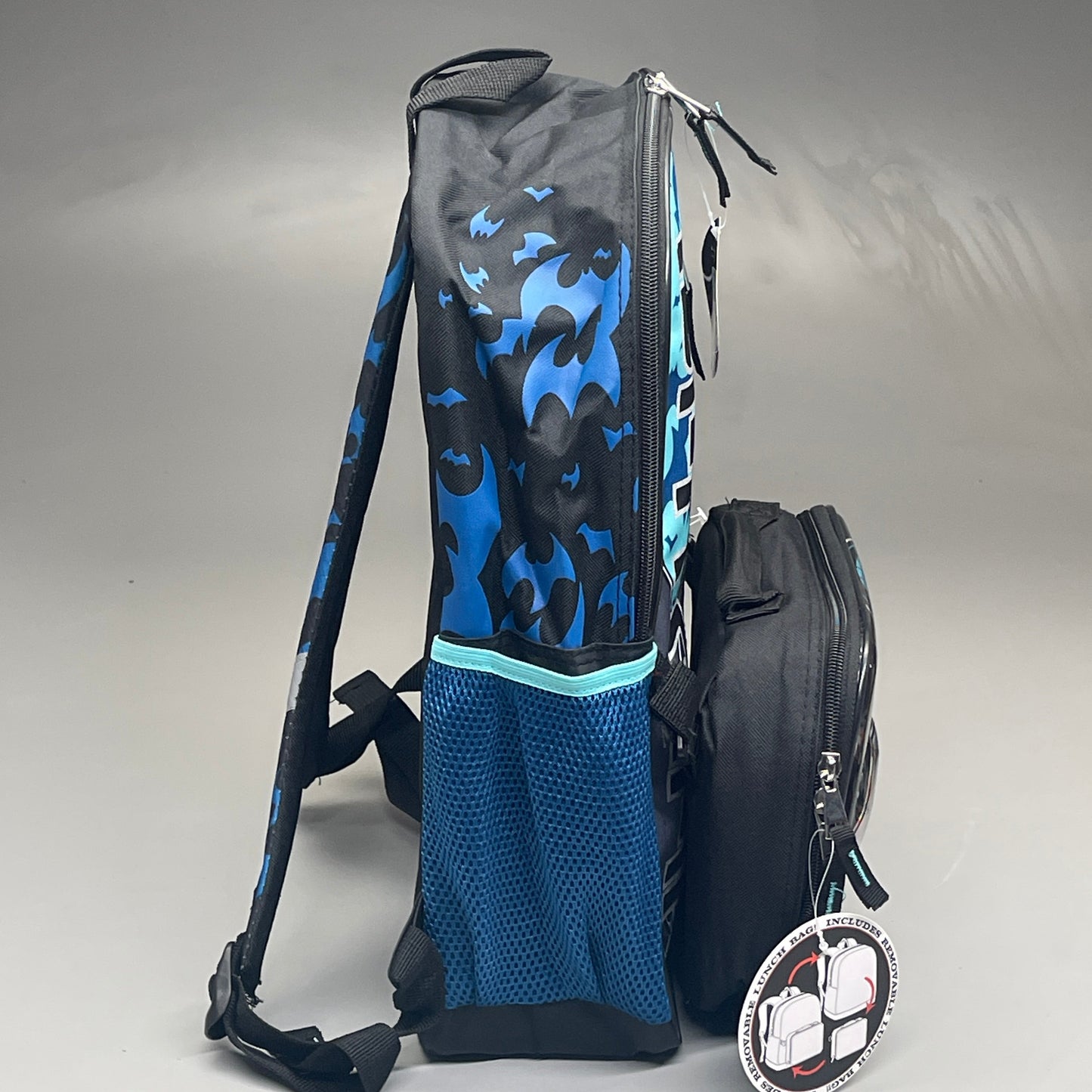 ACCESSORY INNOVATIONS Batman 10-PK Backpack & Lunch Bag Blue (New)
