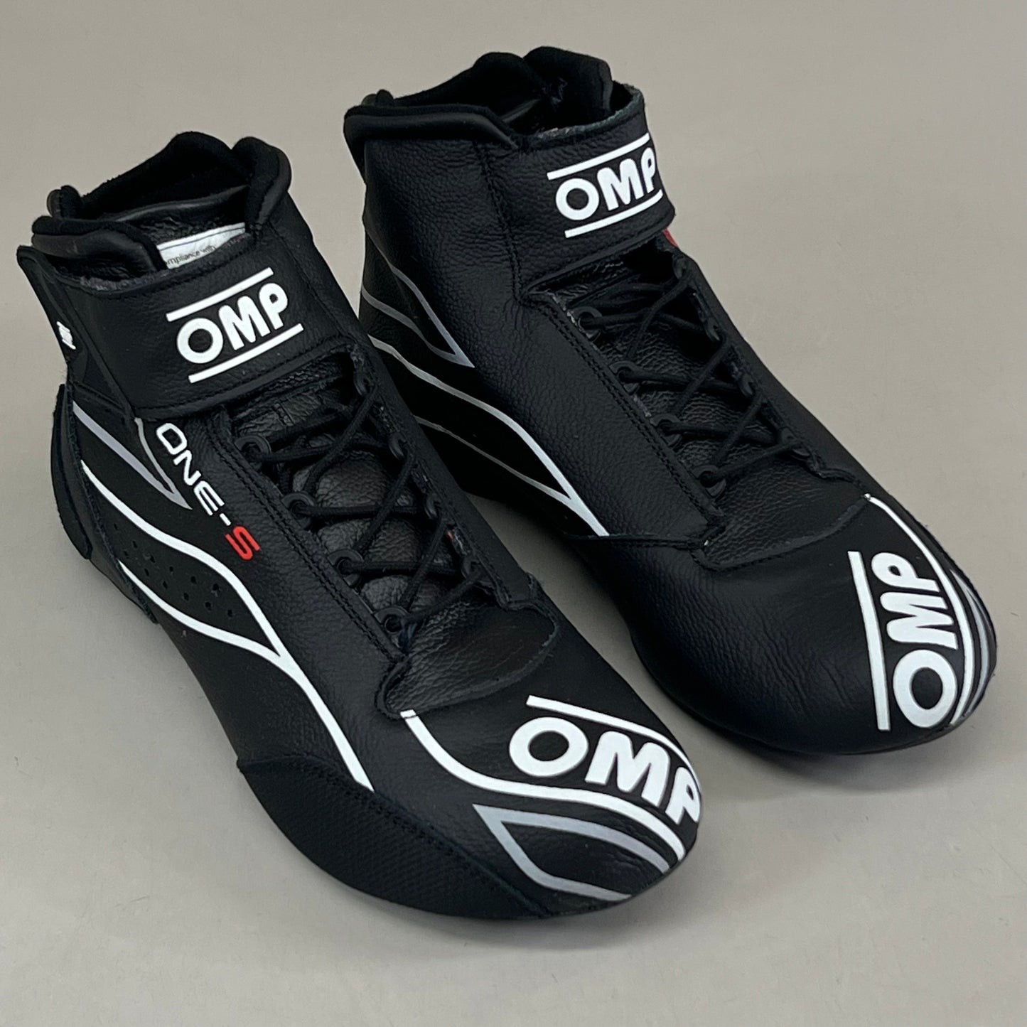 OMP ONE-S Fia Standard Racing Shoes 8856-2018 Men's 9 EU42 Black IC0-0822-A01