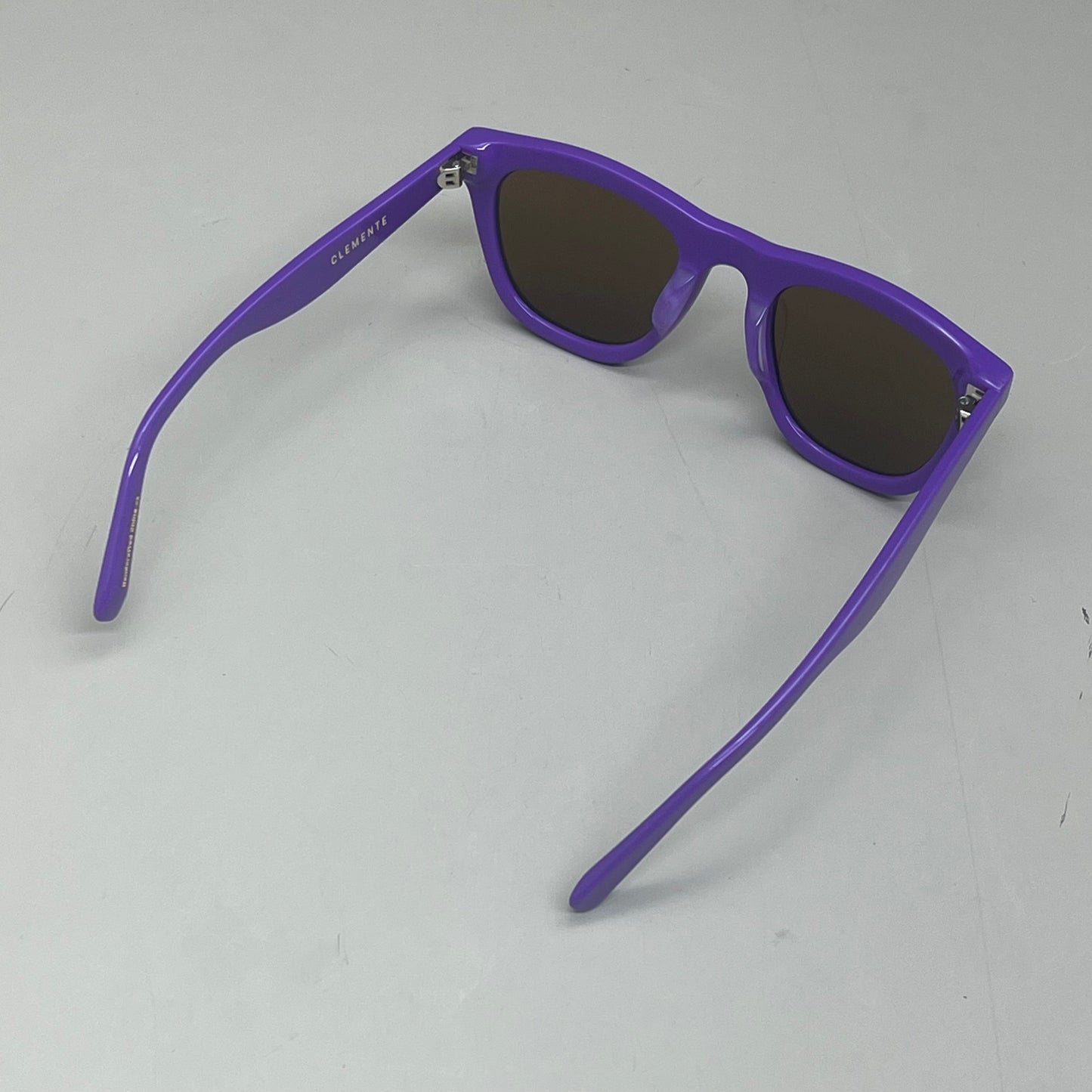 FRIDA MAE CHEEK Clemente Square Polarized Lens Sunglasses Purple SUN-SQUARE-PUR AS-IS