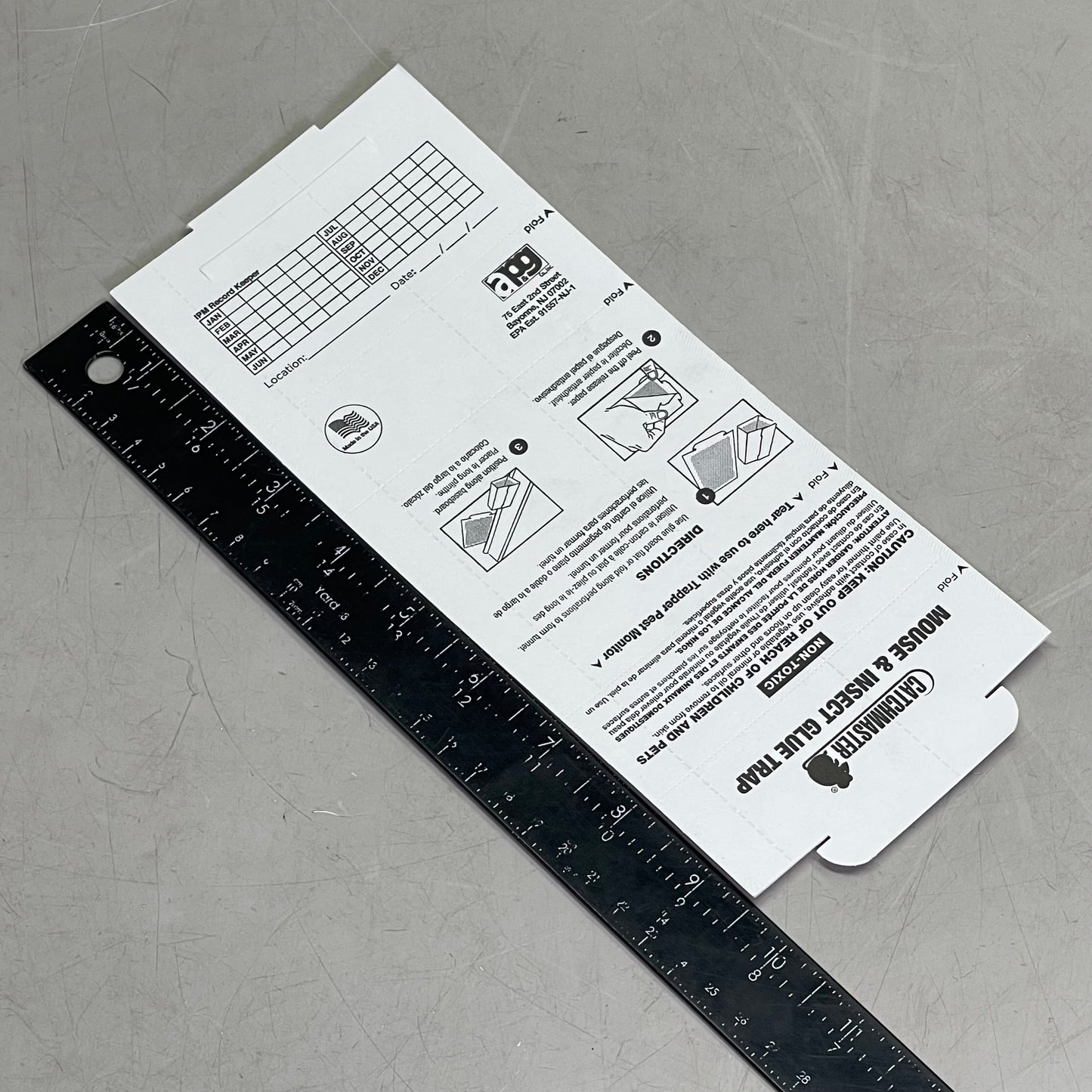 ZA@ CATCHMASTER (72-PACK) Mouse & Insect Glue Boards 10.1"x4" Peanut Butter Scented 72TC