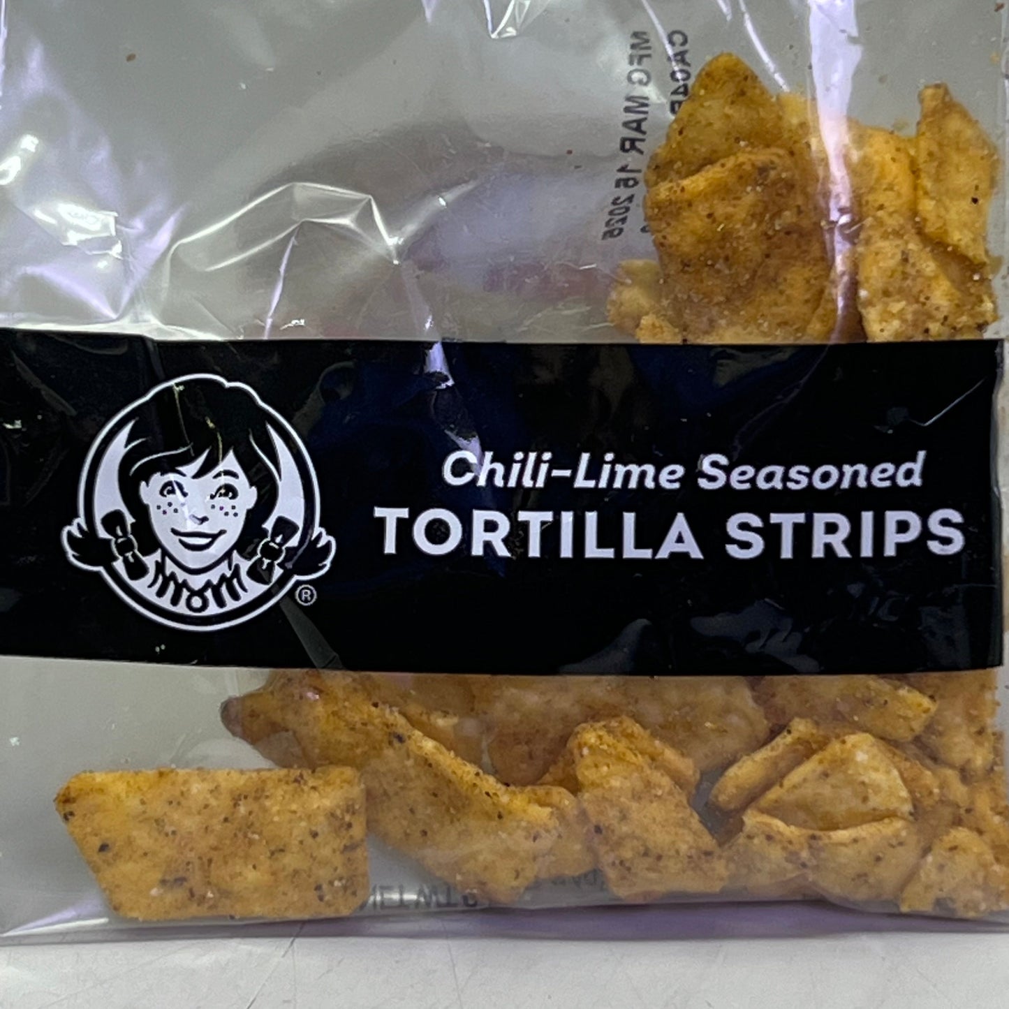 ZA@ WENDY’S (140 PACK) Tortilla Strips for Salads or Snackin’! 0.5 oz *MADE on 03/25* J