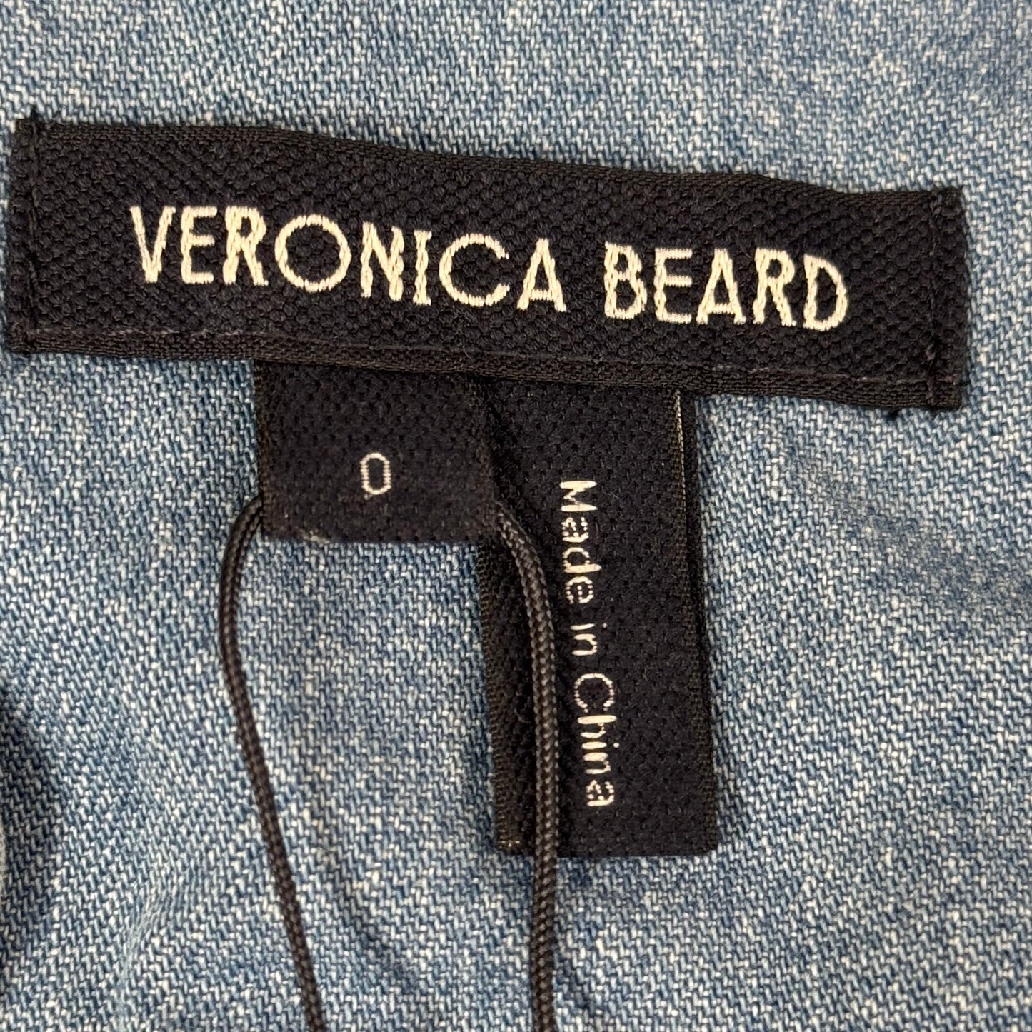 VERONICA BEARD Jeans Edwina Sleeveless Midi Dress Sz-0 Iceberg J24067101287IC