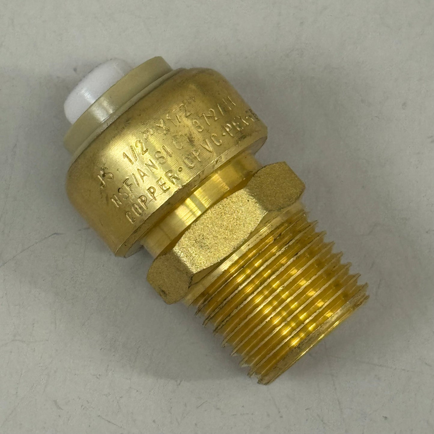 JONES STEPHENS  (3 Pack) Plumbite Push On Male Adapter 1/2"x1/2" Brass C77417LF