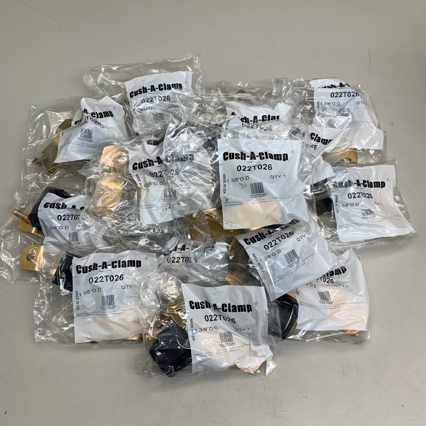 ZSI (20 Pack) Cush-A-Clamp Insulation Strut Mount Clamp 1-3/8" OD Galv 022T026