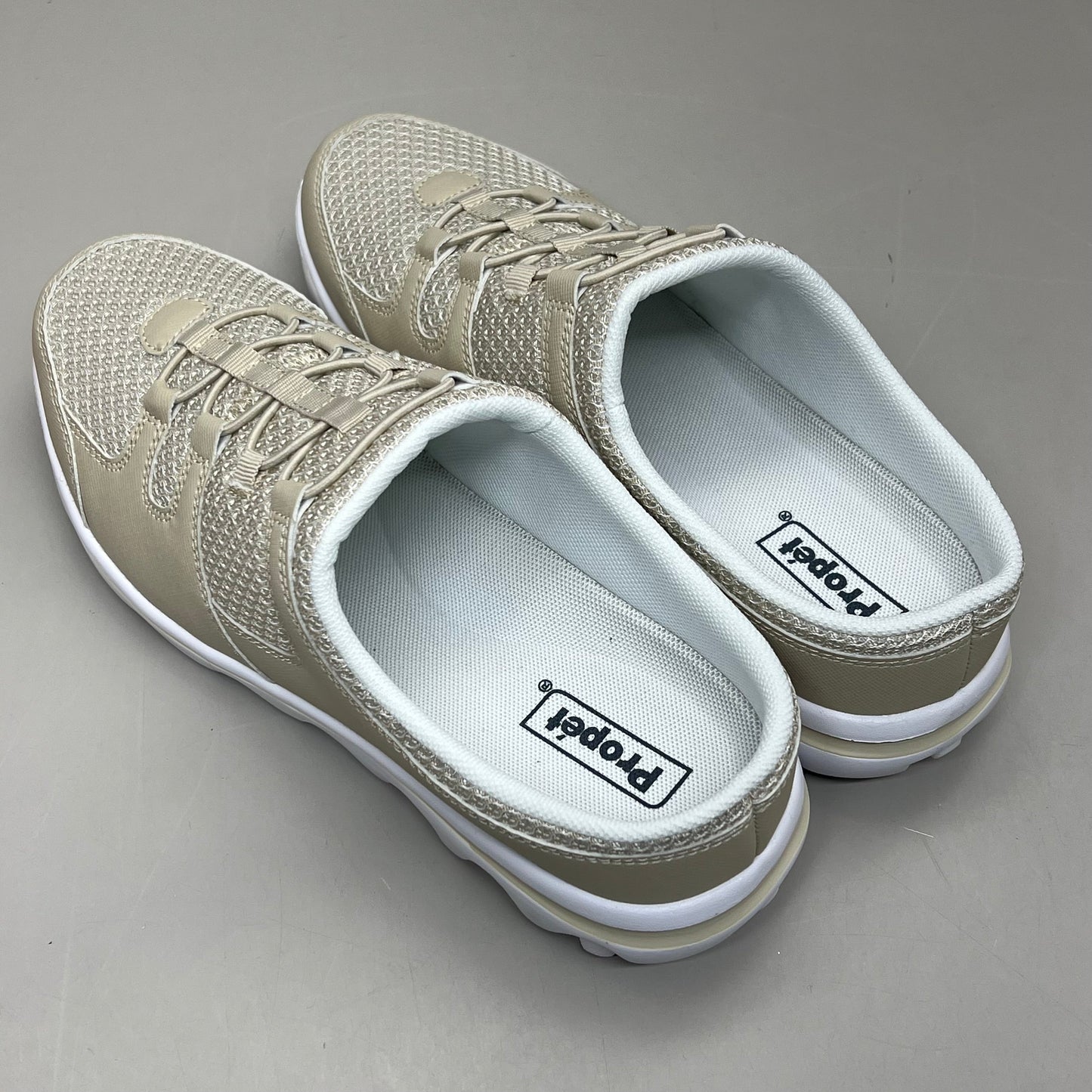 PROPET Travel Activ Slide Breathable 2 Tone Mesh Women's Sz 9 N(AA) Sand WAT011M