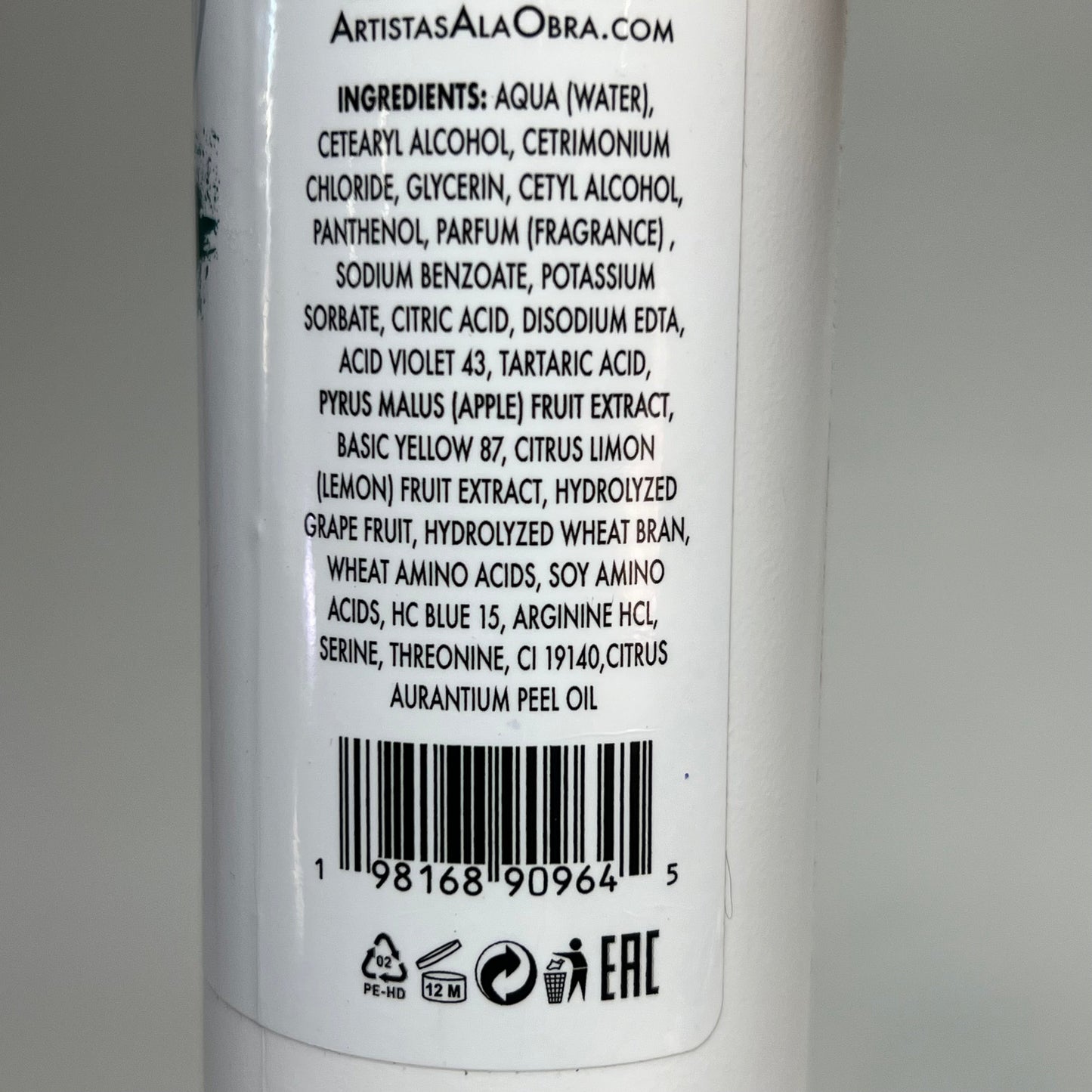 ARTISTAS A LA OBRA Nourishing Green Treatment/Mask & Toner Beige Effect 8fl Oz