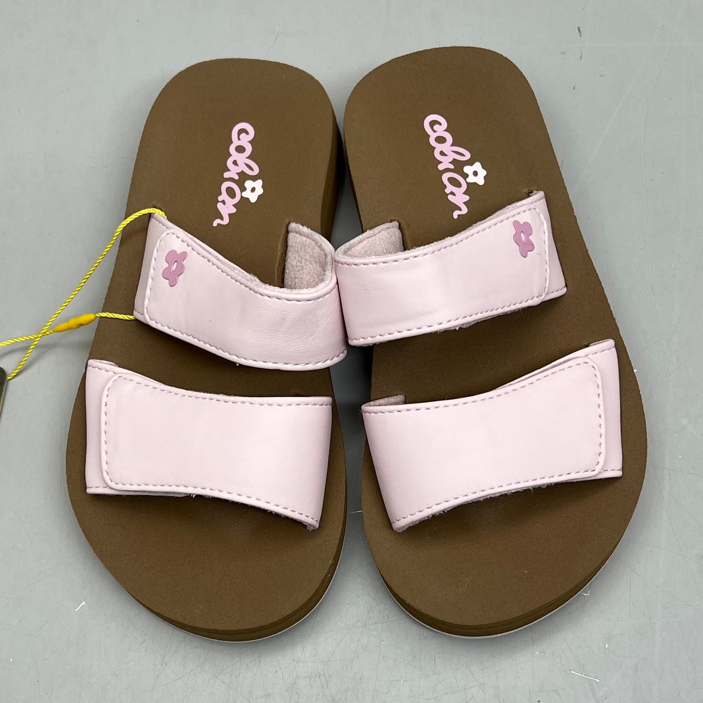 COBIAN Lil' Dana Strap Flower Sandals Kid's Sz 9/10 Pink LDA24-650-9/10