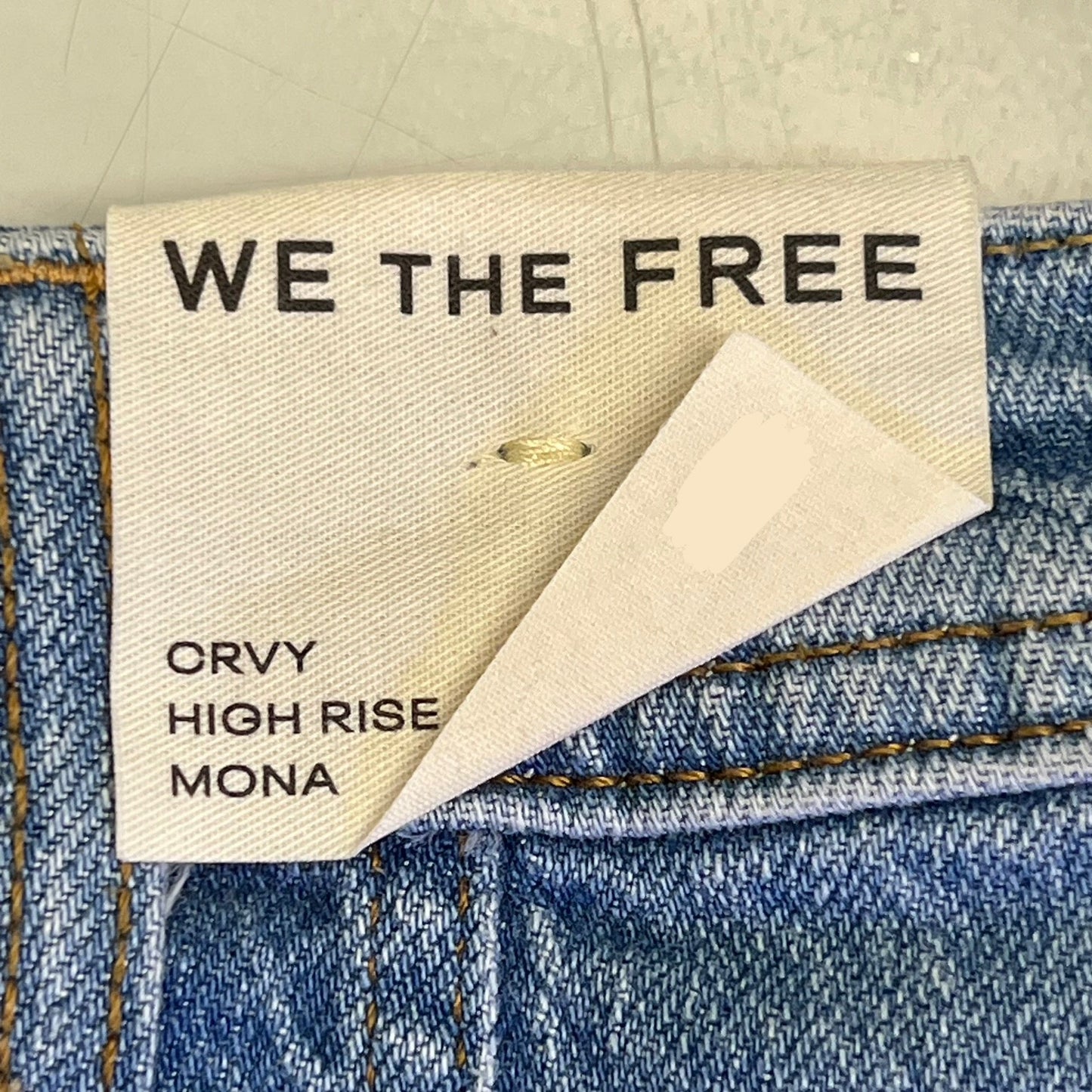 FREE PEOPLE CRVY Mona High-Rise Shorts  Women's Sz 28 Power Trip Blue 931600
