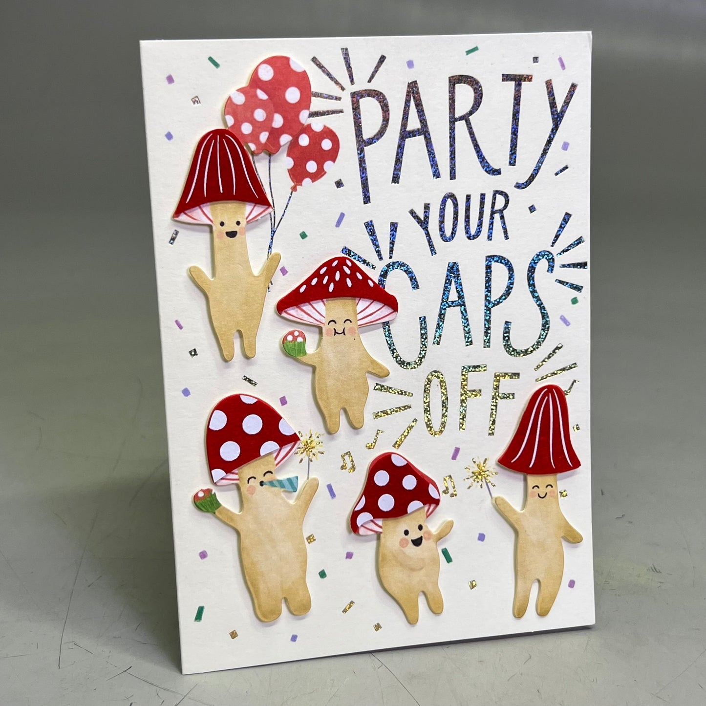 PAPYRUS (10 PACK) Card With an Envelope, Party Your Caps off 0200012
